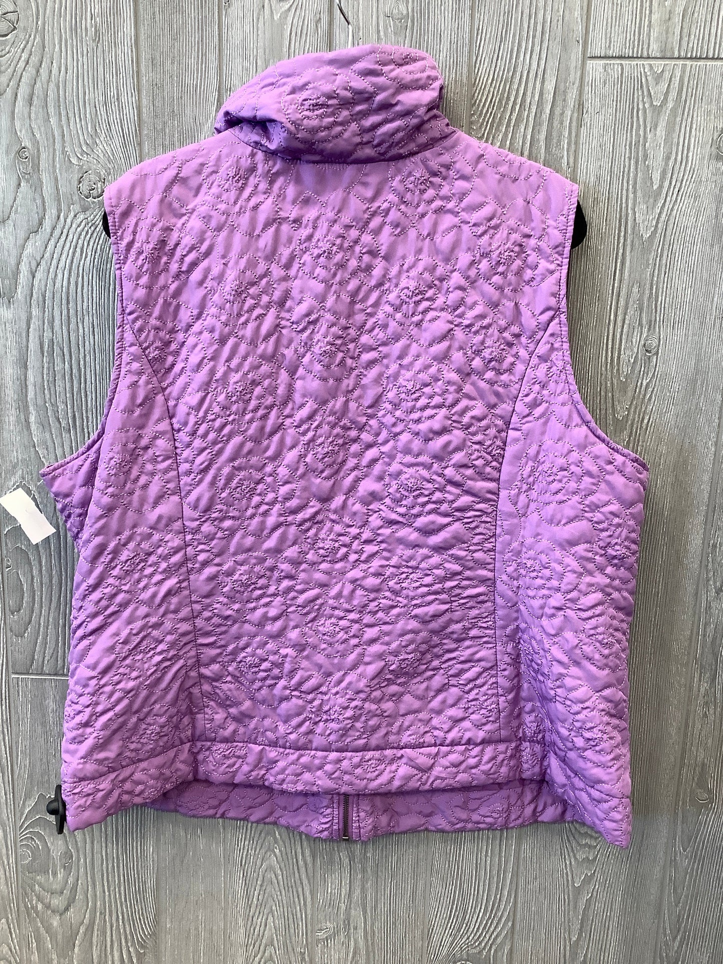 Vest Puffer & Quilted By Cj Banks In Purple, Size: 2x