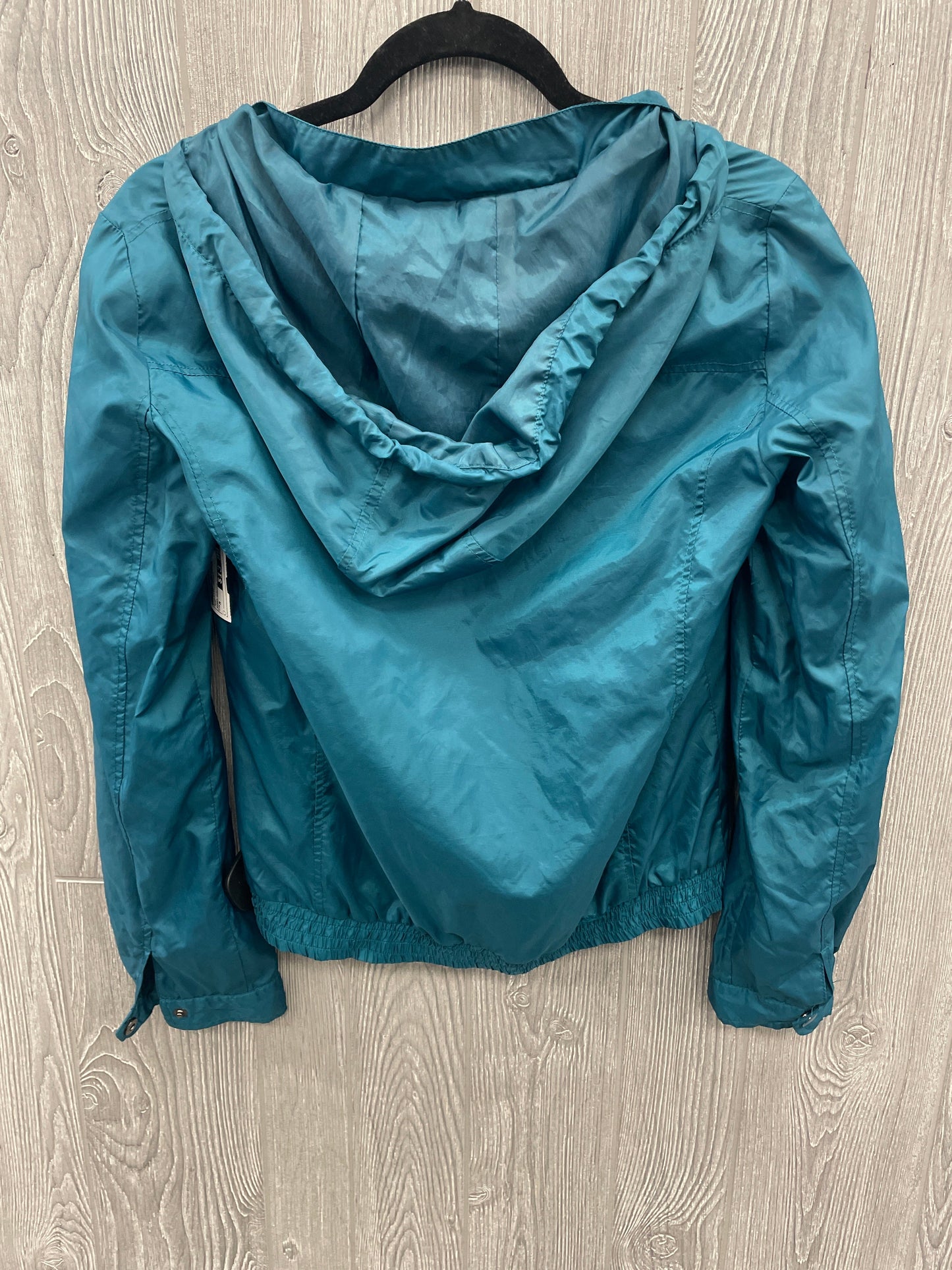 Athletic Jacket By Clothes Mentor In Teal, Size: M