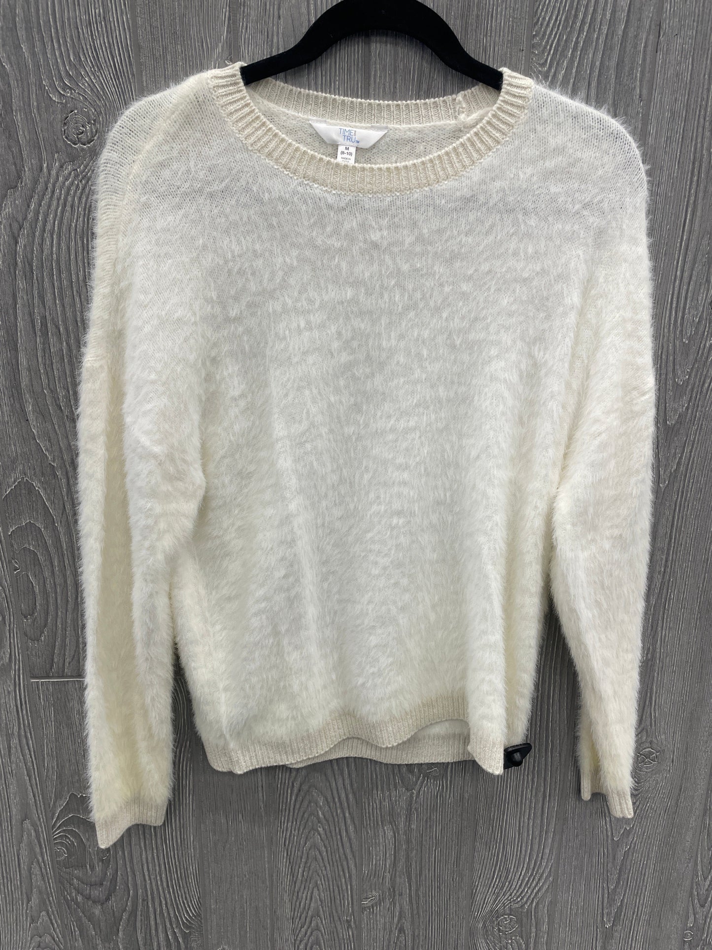 Sweater By Time And Tru In Cream, Size: M