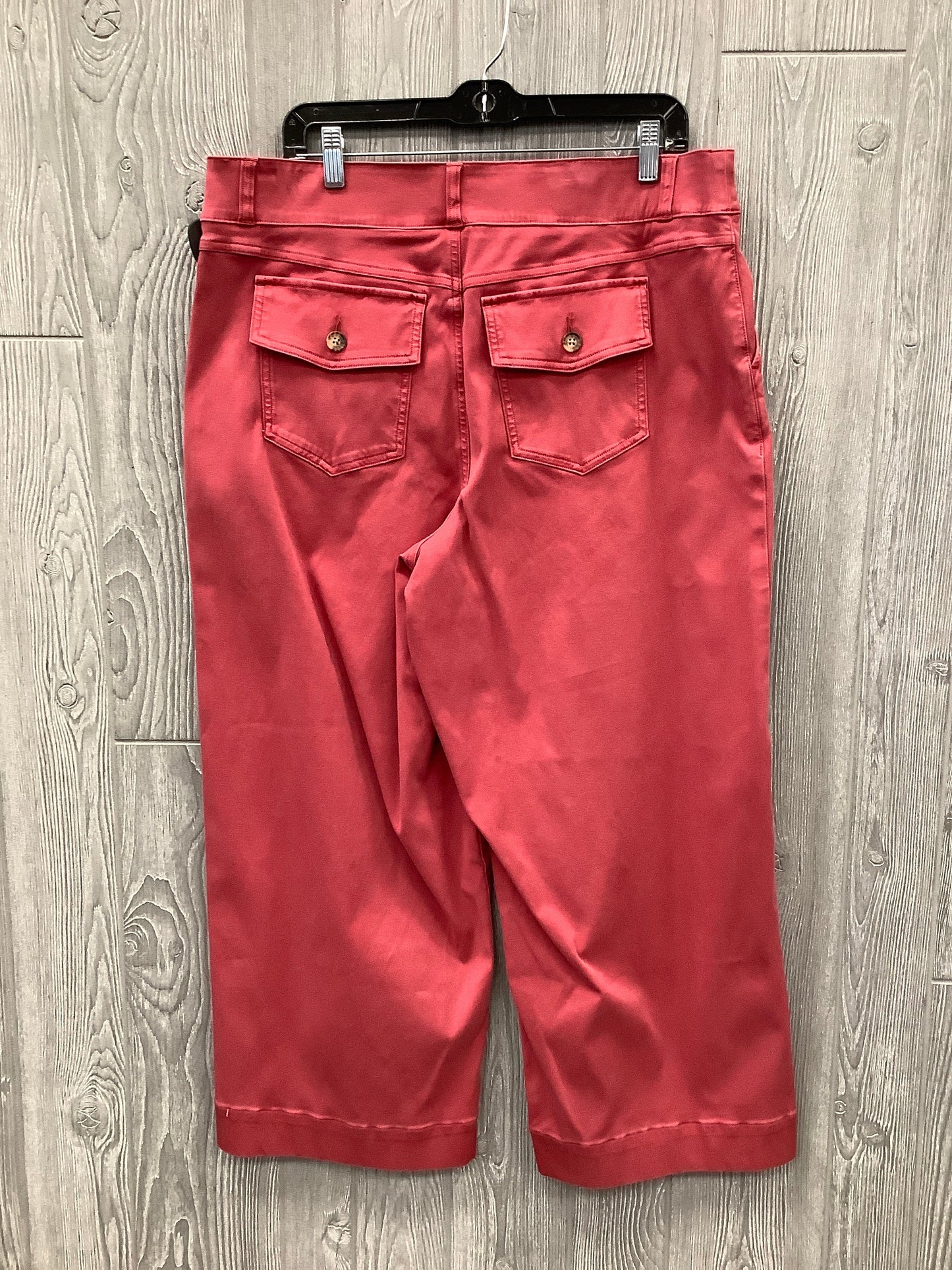 Jeans Wide Leg By Spanx In Red, Size: 20