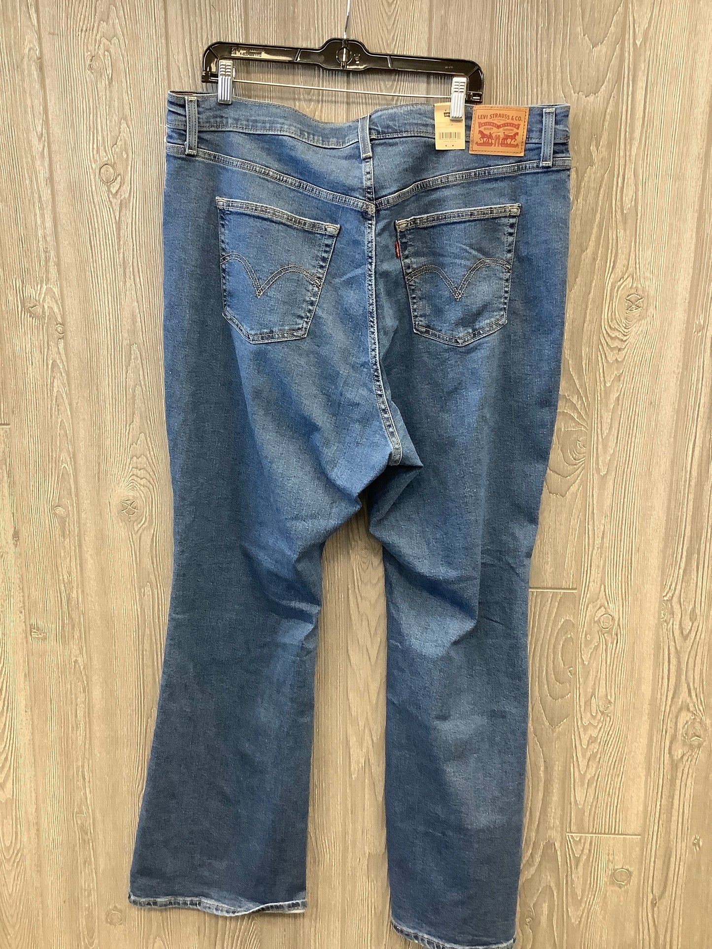 Jeans Boot Cut By Levis In Blue Denim, Size: 22