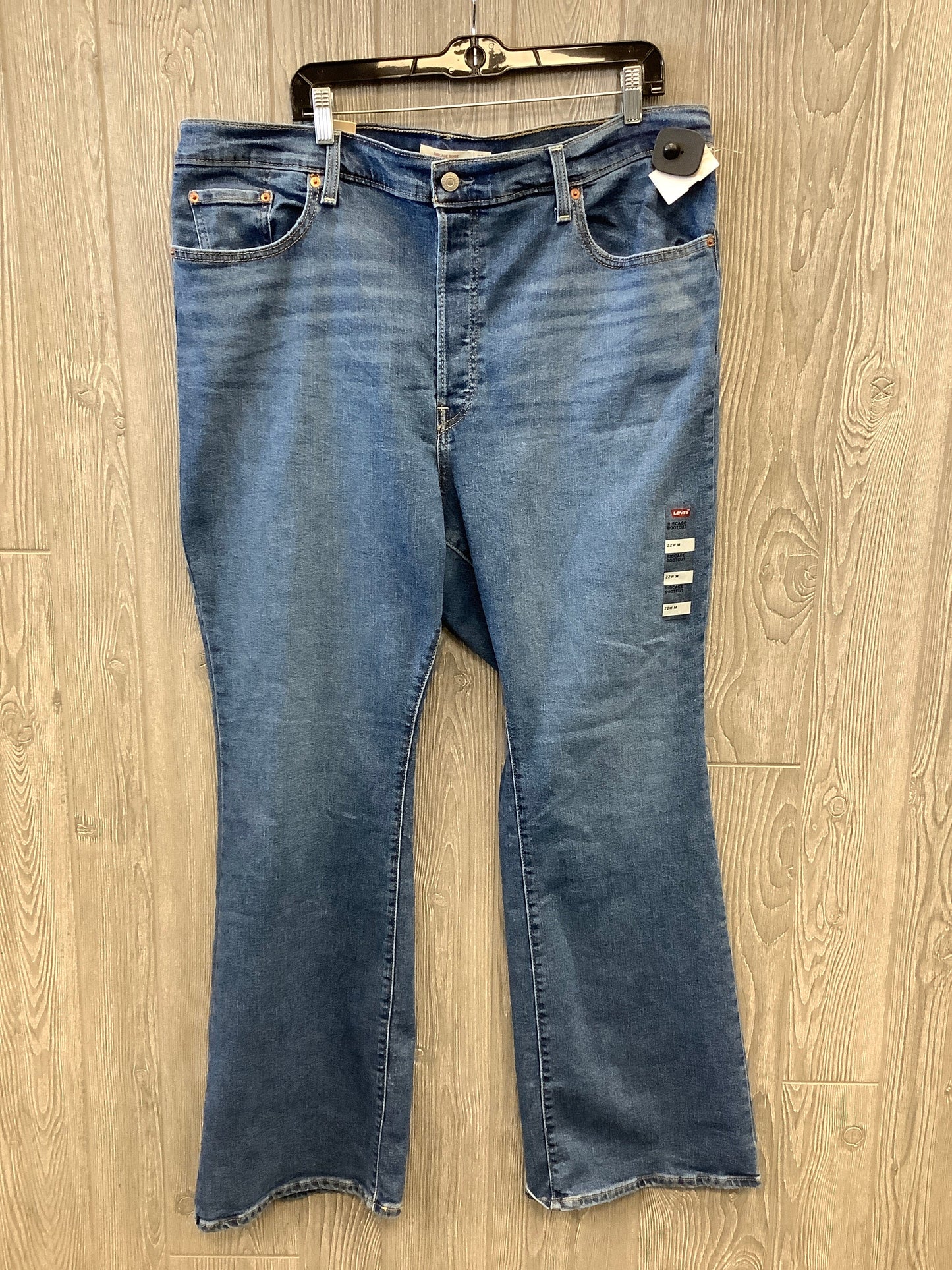 Jeans Boot Cut By Levis In Blue Denim, Size: 22