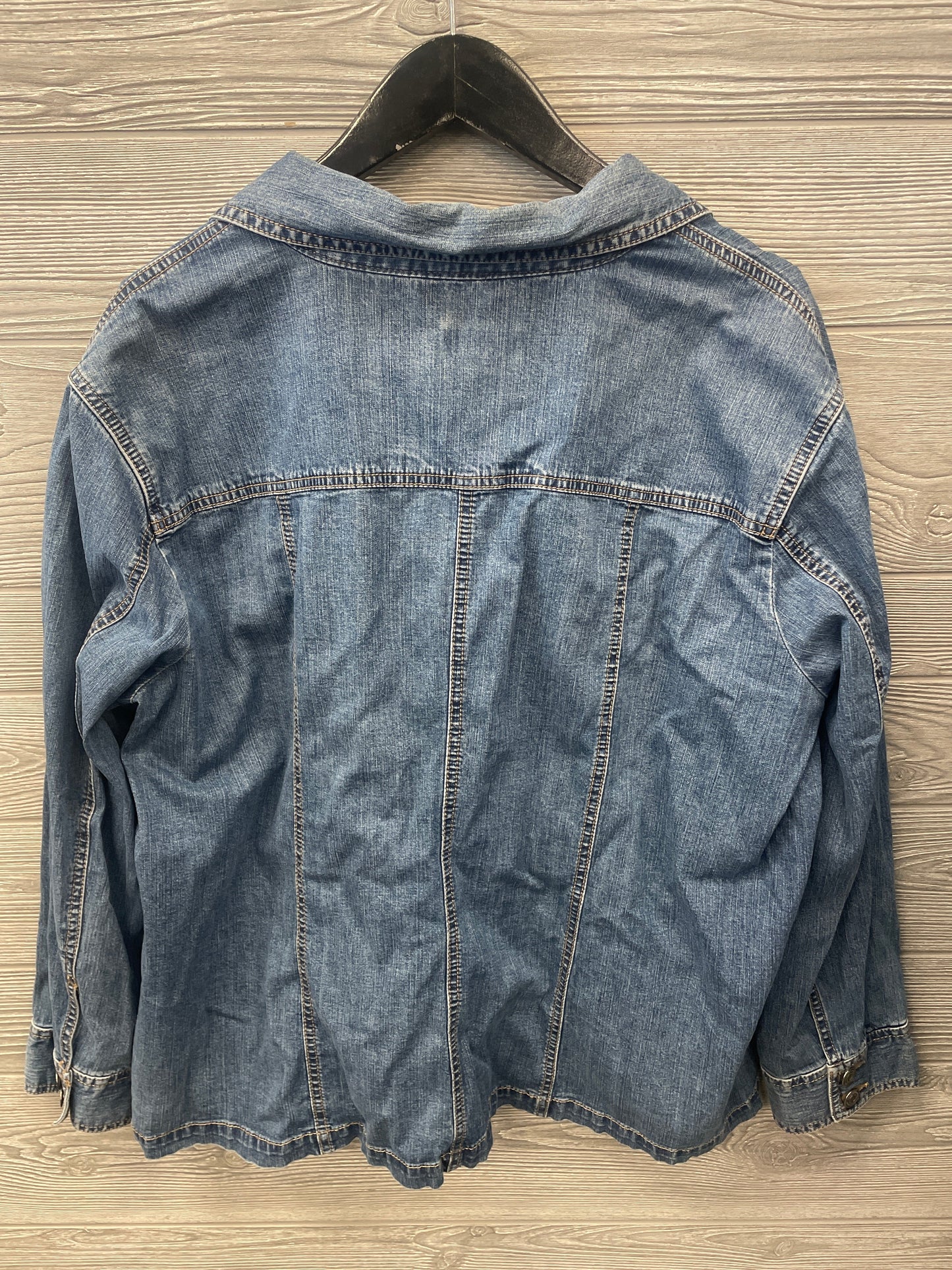 Jacket Denim By Croft And Barrow In Blue Denim, Size: 2x