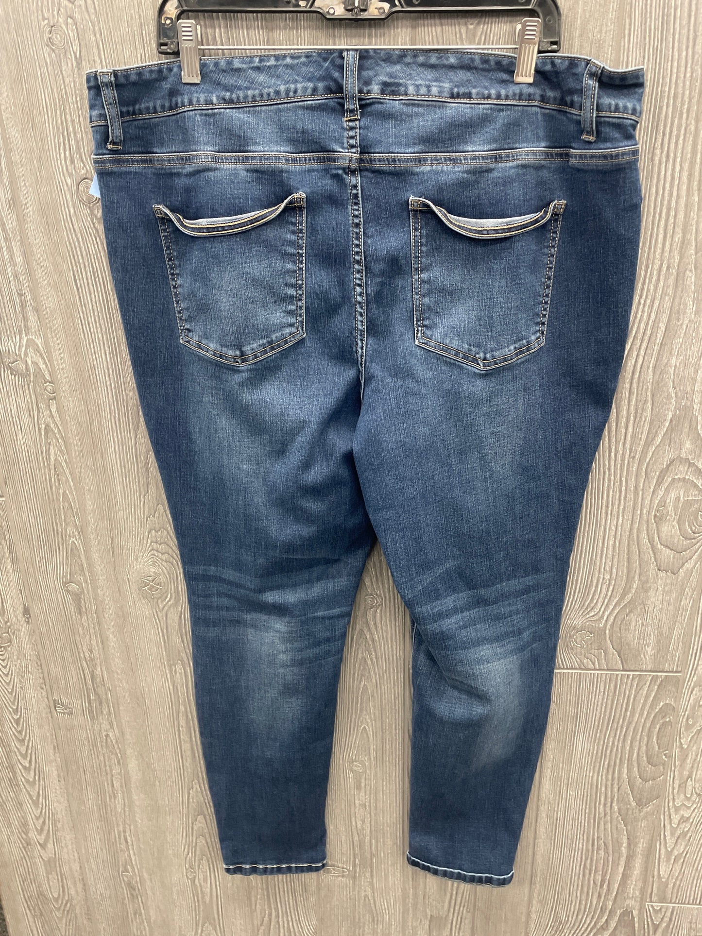 Jeans Cropped By Maurices In Blue Denim, Size: 20