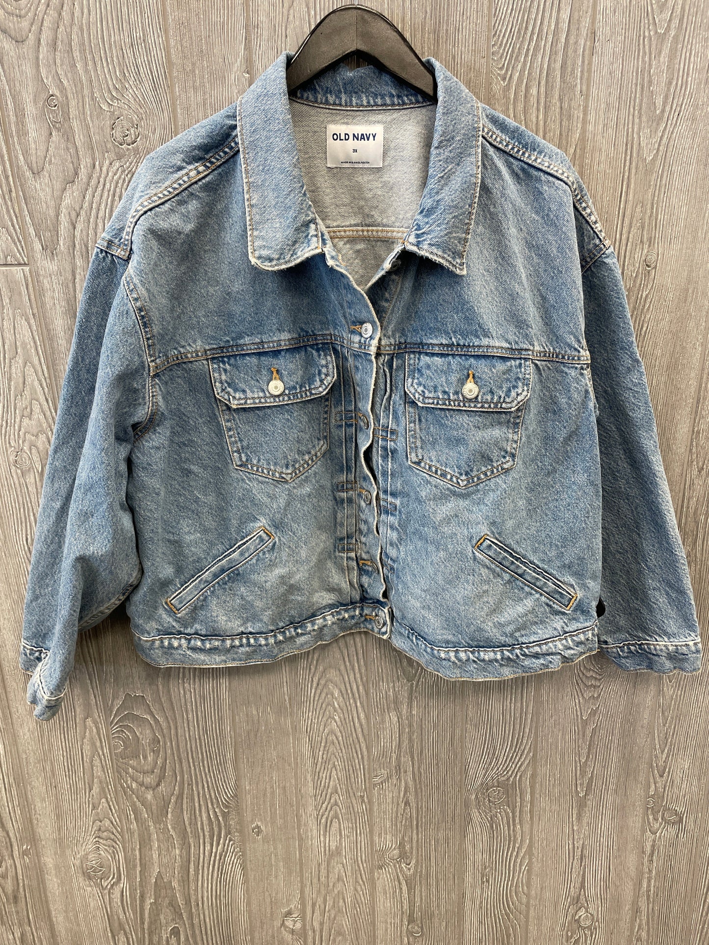 Jacket Denim By Old Navy In Blue Denim, Size: 3x