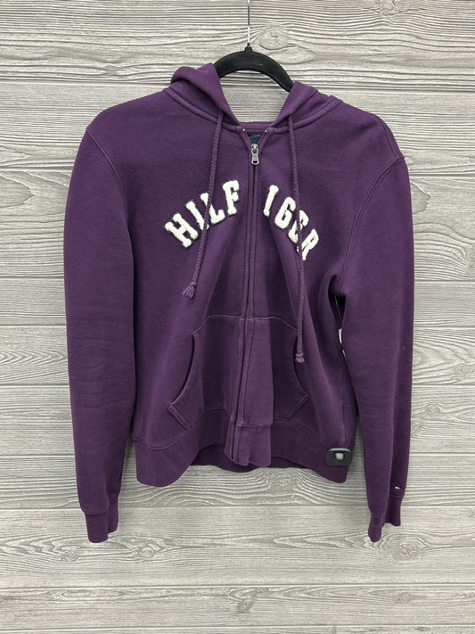 Sweatshirt Hoodie By Tommy Hilfiger In Purple, Size: M