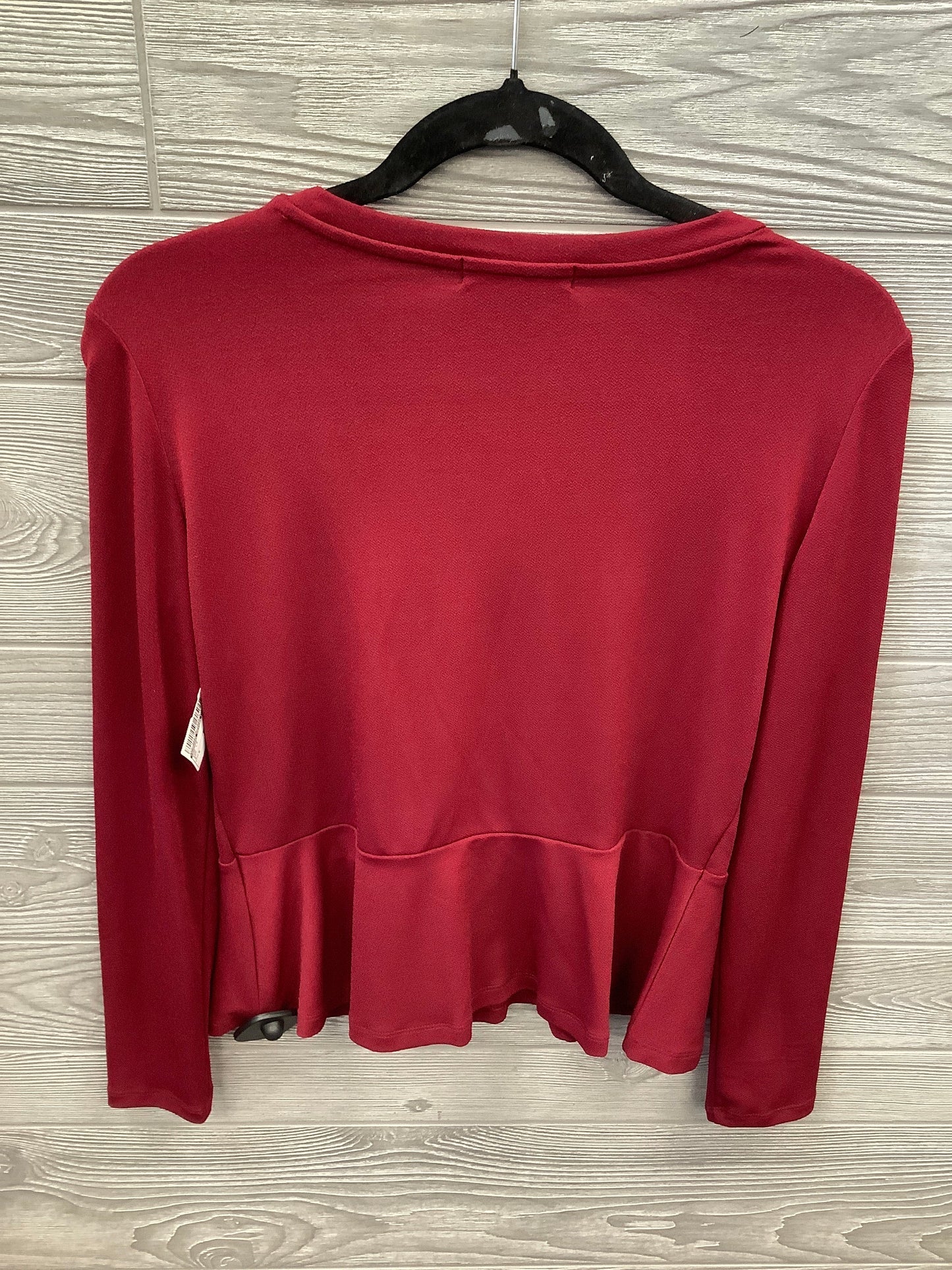 Top Long Sleeve By Banana Republic In Red, Size: S