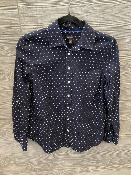 Top Long Sleeve By Talbots In Navy, Size: Xs