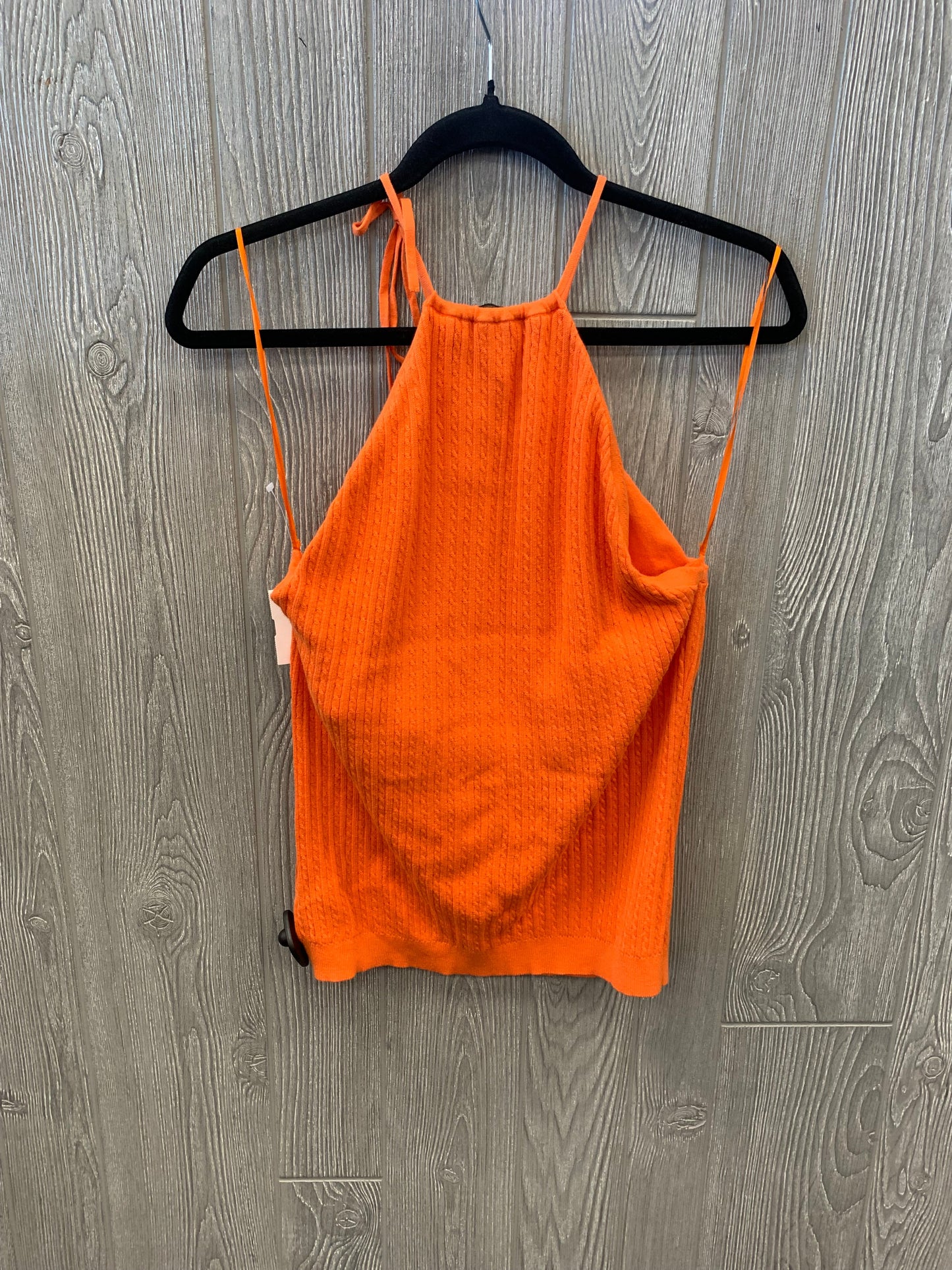 Top Sleeveless By Lauren By Ralph Lauren In Orange, Size: L