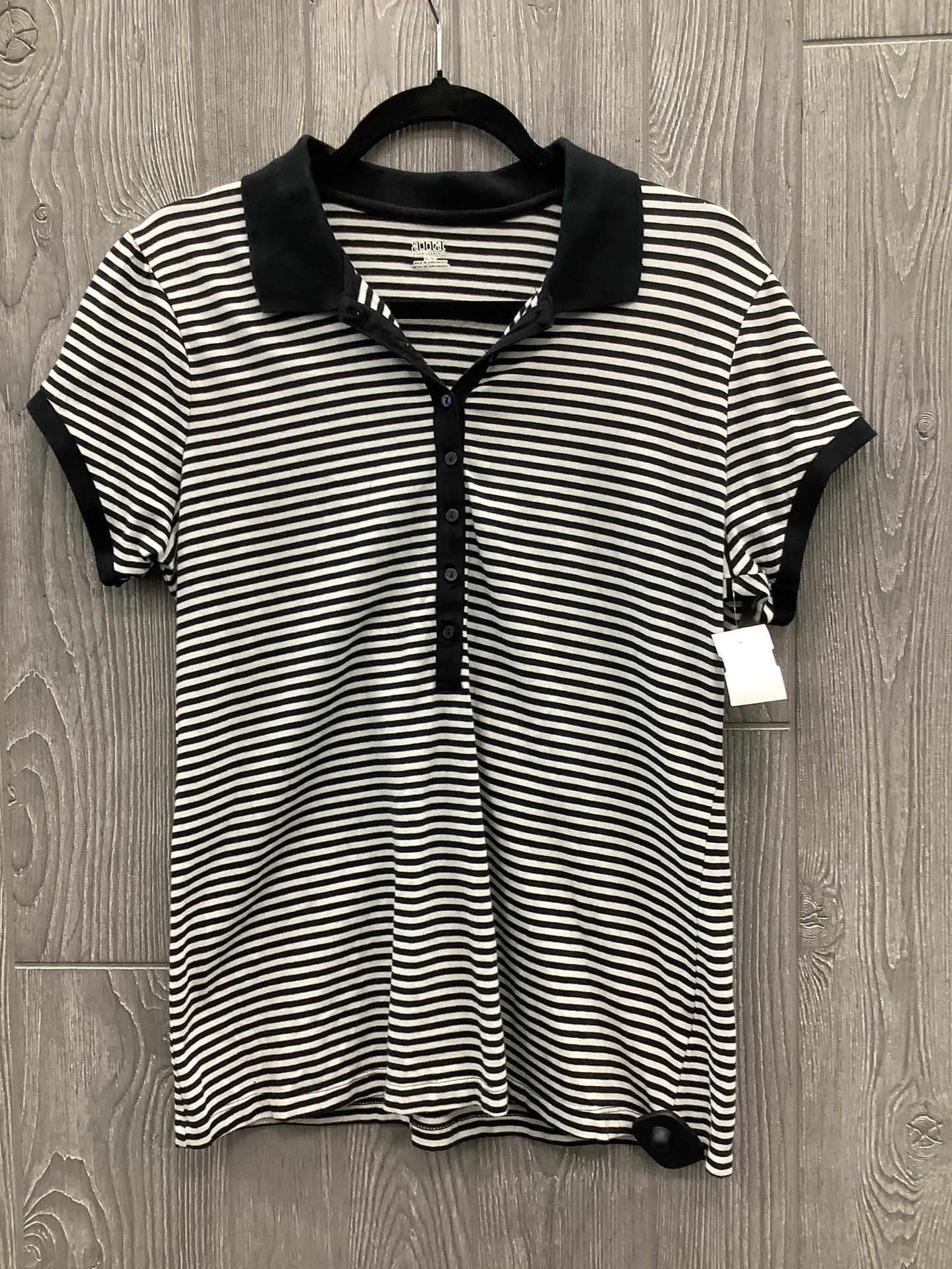 Top Short Sleeve By Ana In Striped Pattern, Size: Xl