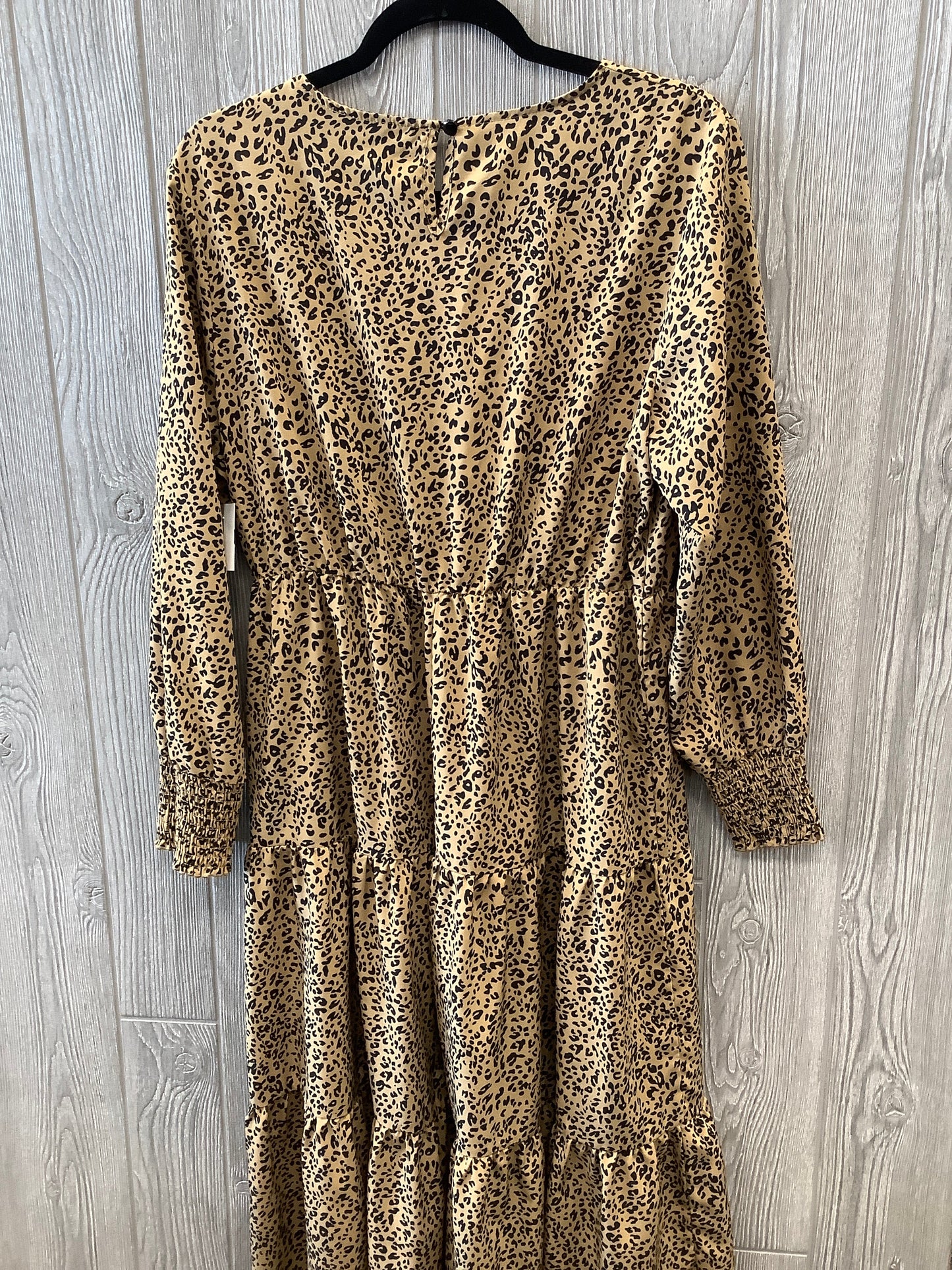 Dress Casual Midi By Shein In Animal Print, Size: Xxl