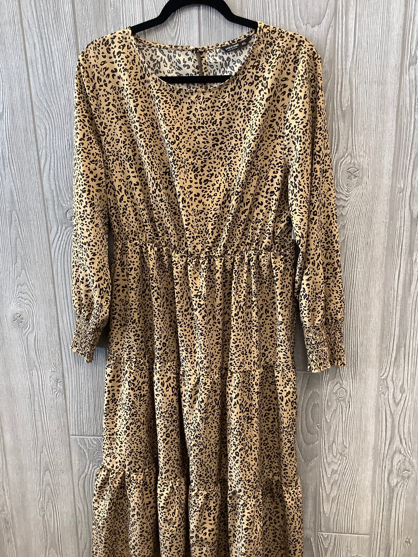 Dress Casual Midi By Shein In Animal Print, Size: Xxl