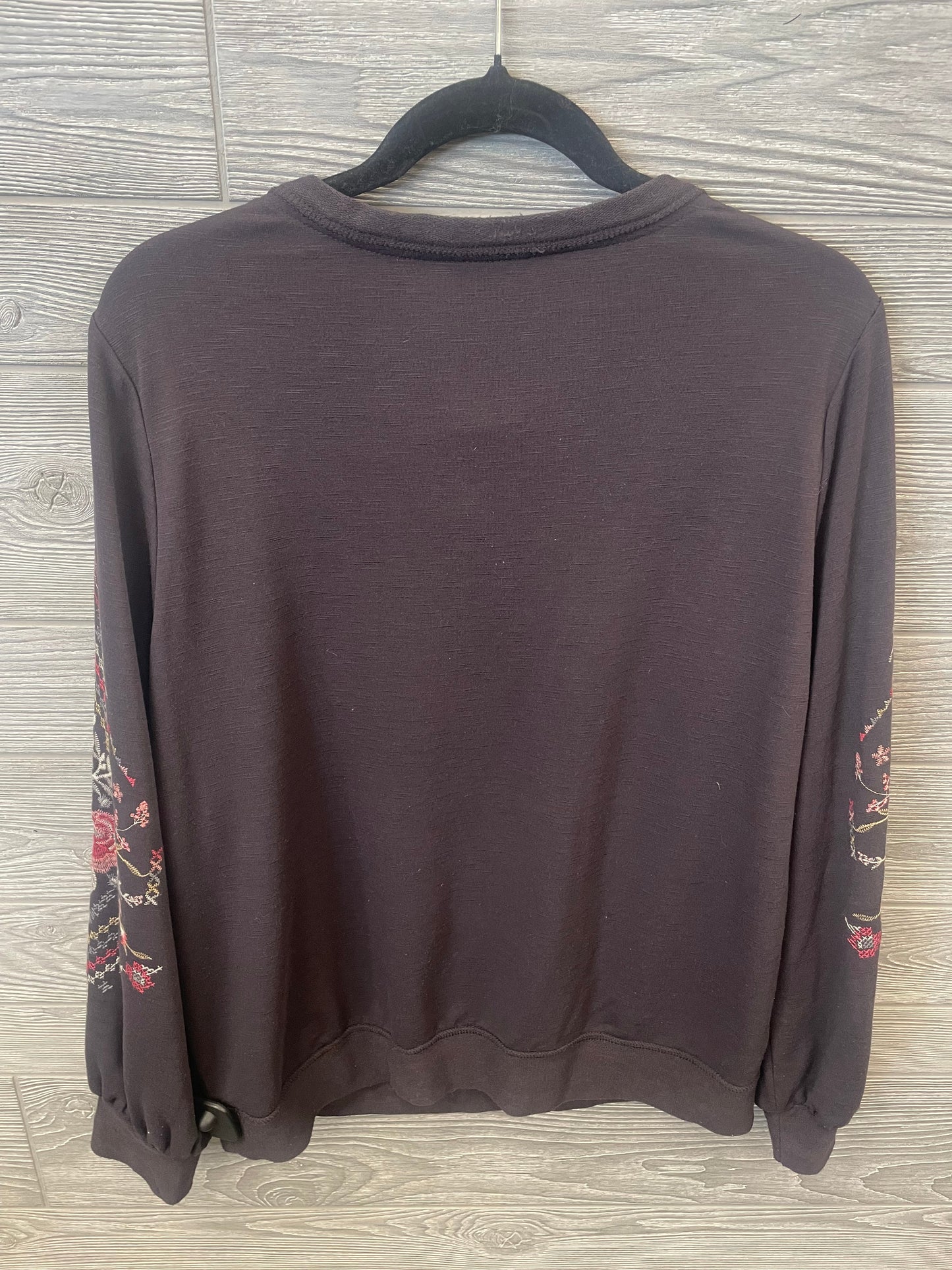 Top Long Sleeve By Knox Rose In Purple, Size: L