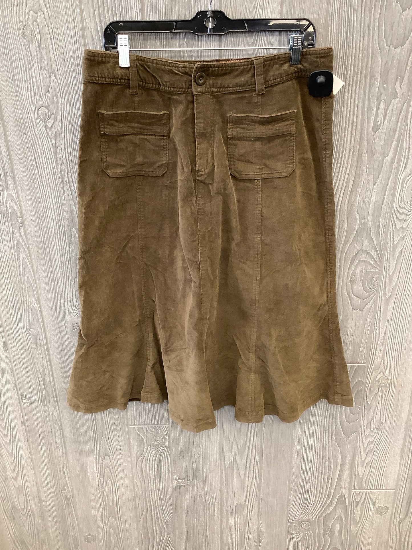 Skirt Midi By Aventura In Brown, Size: 10