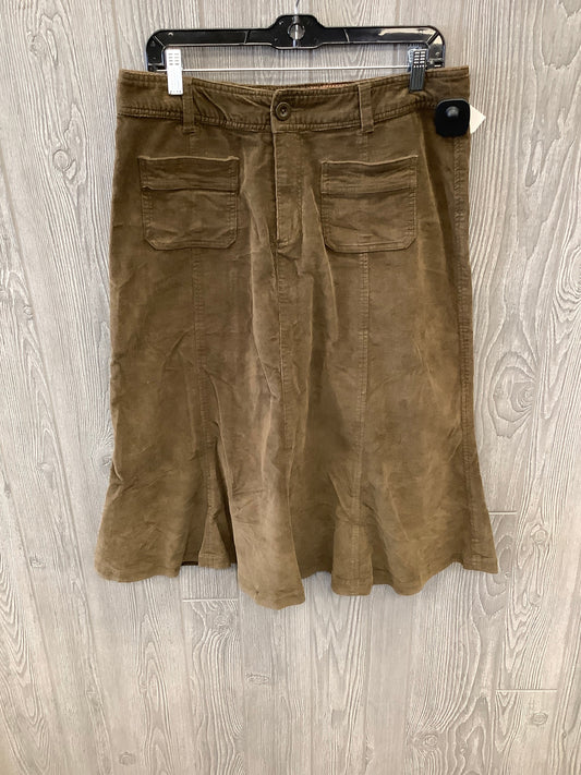 Skirt Midi By Aventura In Brown, Size: 10