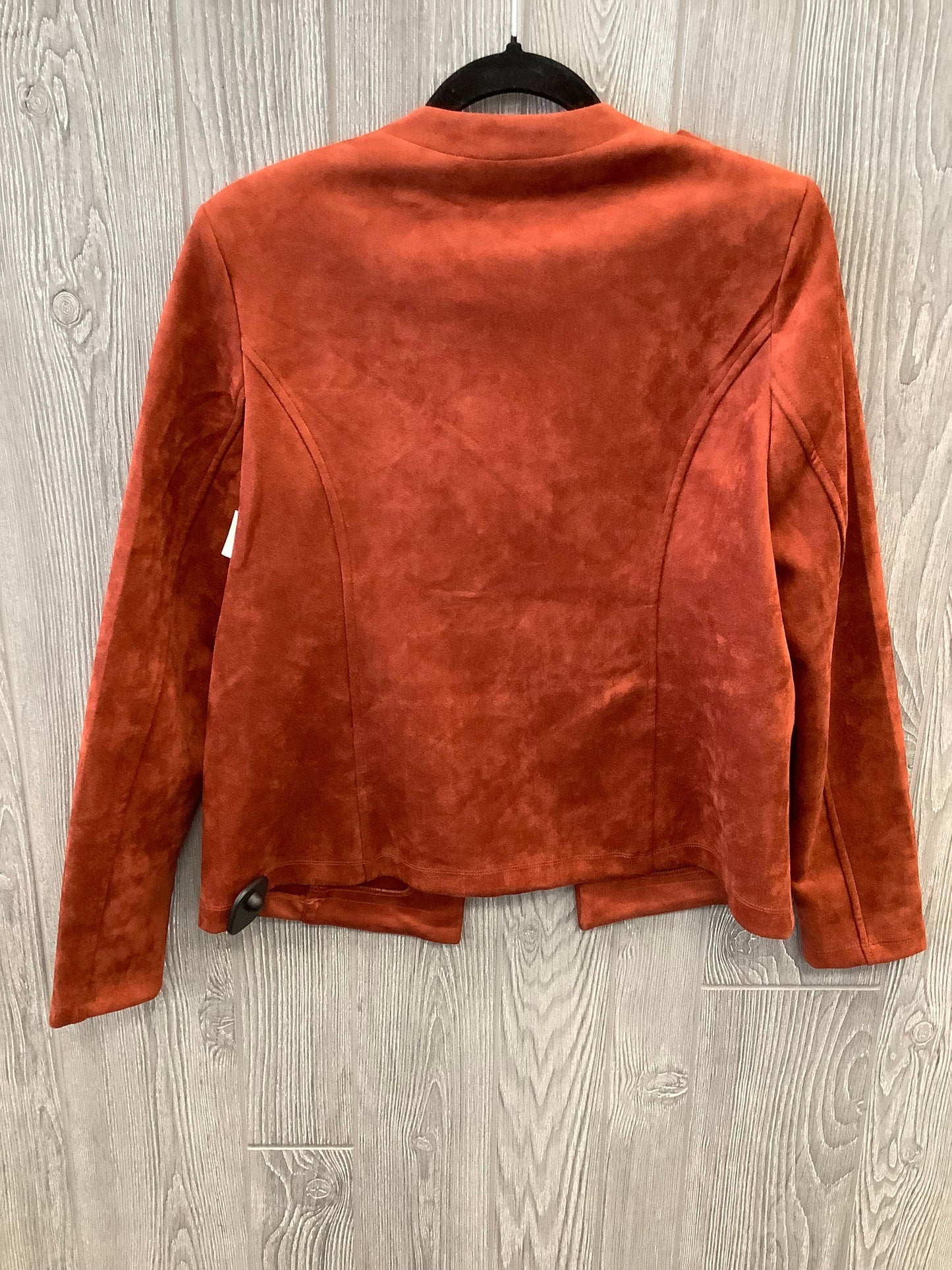 Blazer By Tahari By Arthur Levine In Orange, Size: M