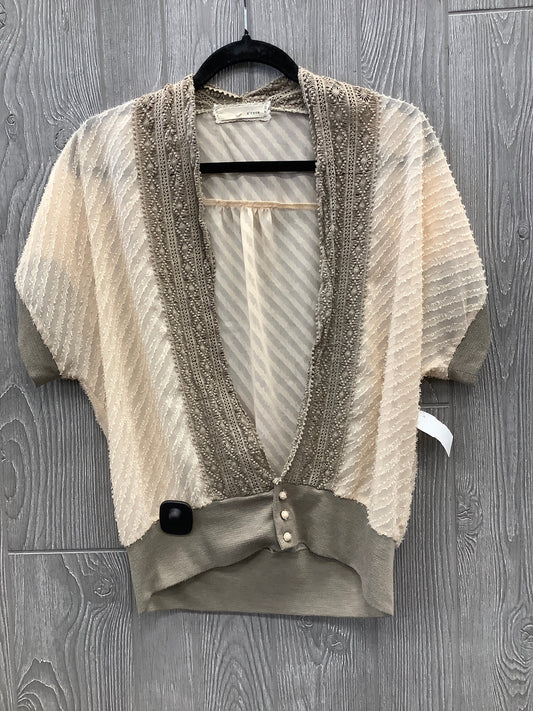 Cardigan By Clothes Mentor In Beige, Size: L