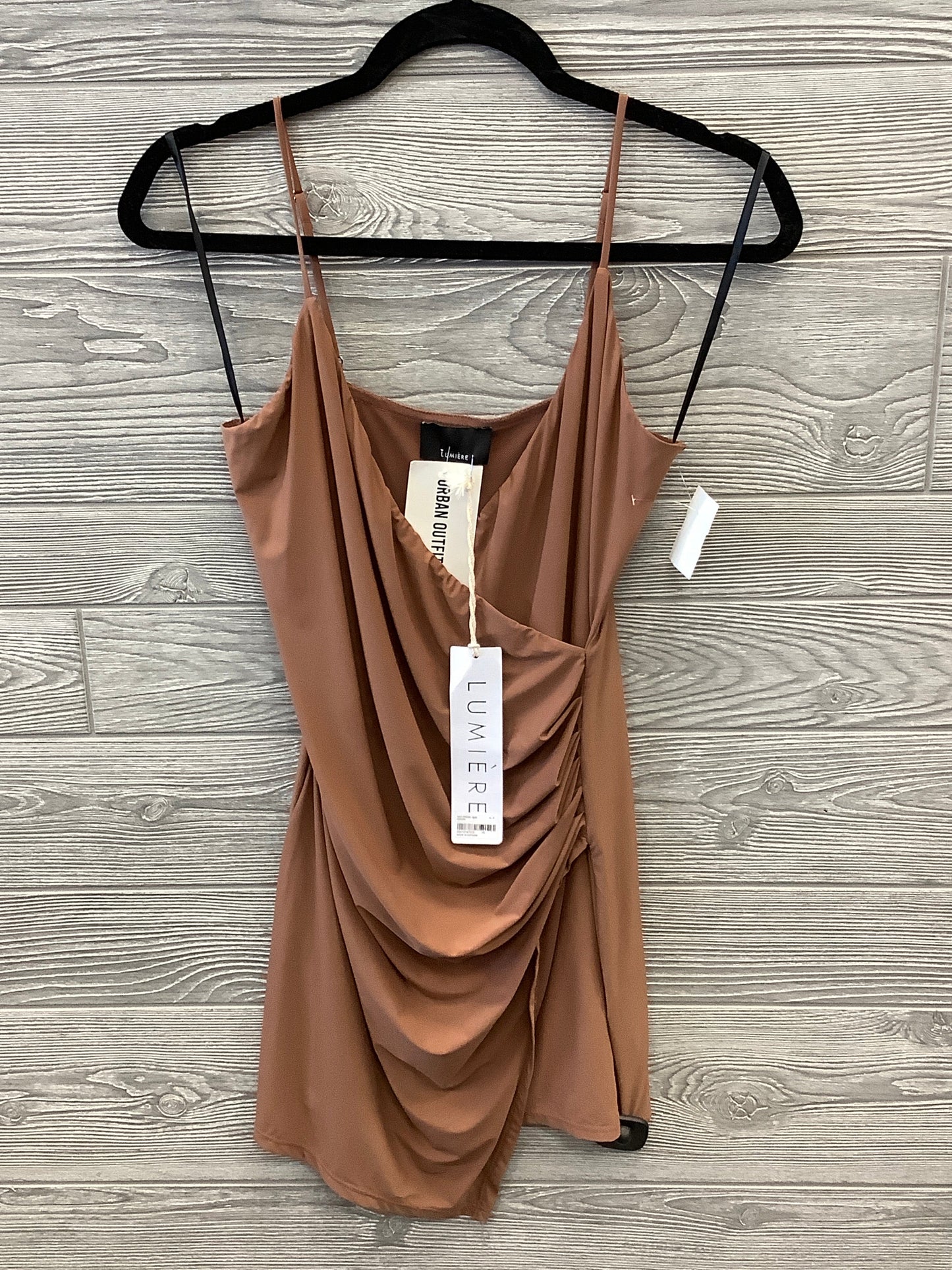 Tunic Sleeveless By Lumiere In Brown, Size: S