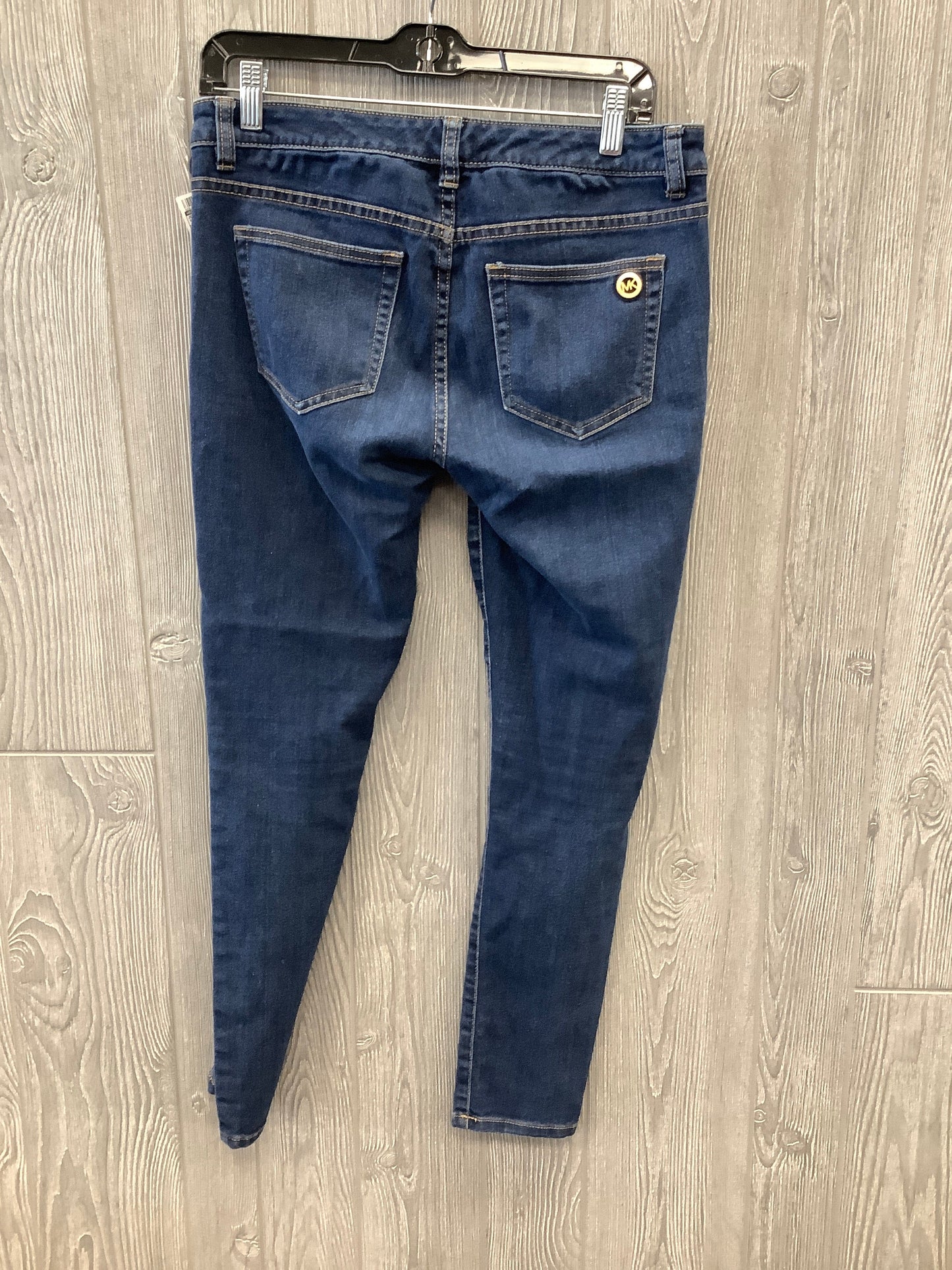 Jeans Skinny By Michael By Michael Kors In Blue Denim, Size: 4