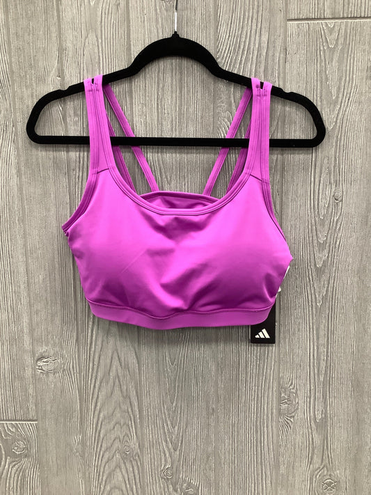 Athletic Bra By Adidas In Purple, Size: Xl