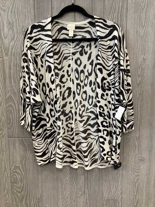 Cardigan By Chicos In Animal Print, Size: M