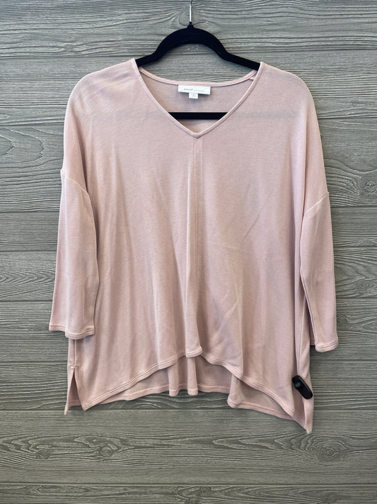 Top 3/4 Sleeve By J. Jill In Pink, Size: Mp