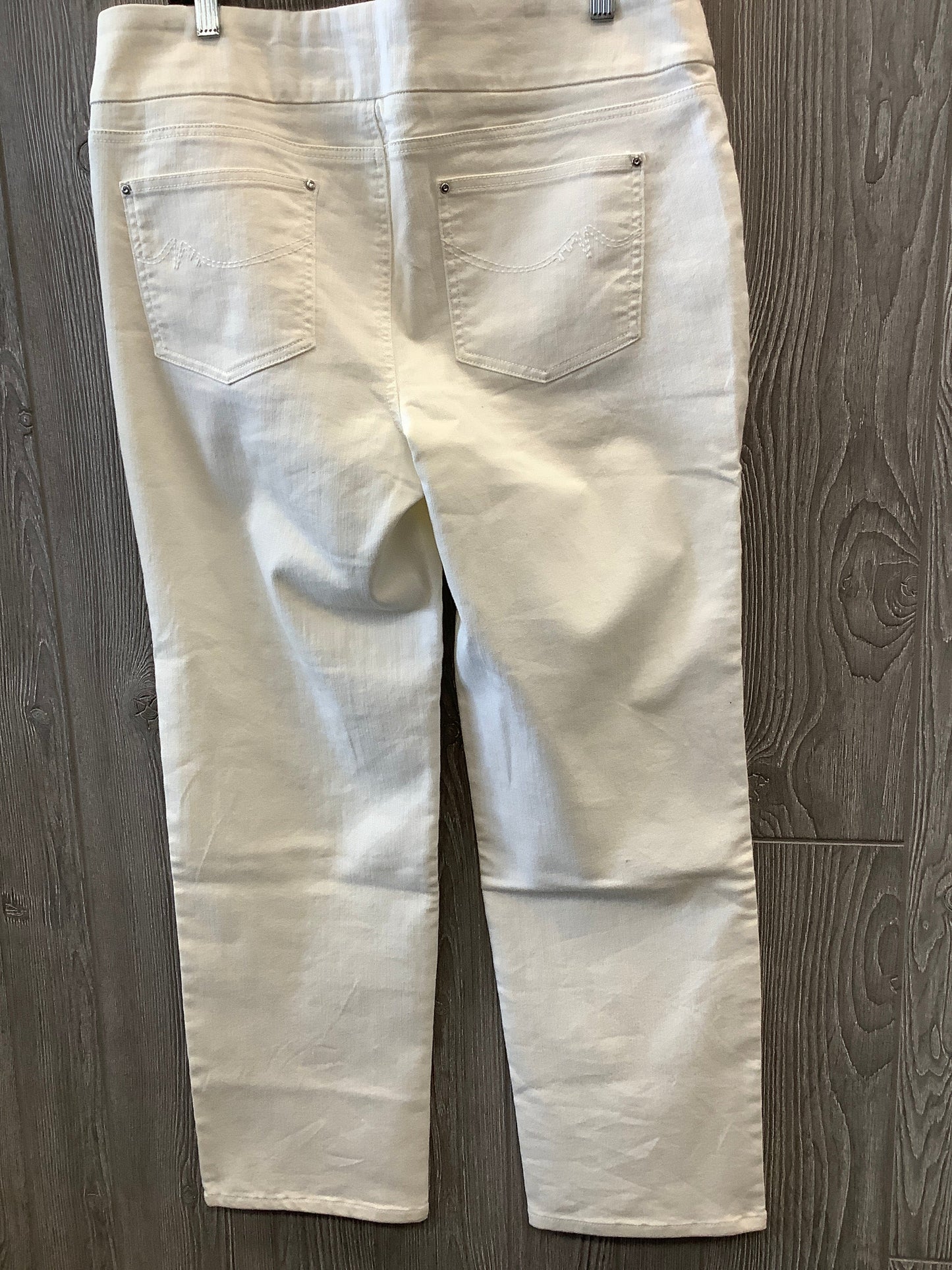 White Denim Jeans Straight Denim And Company, Size 16