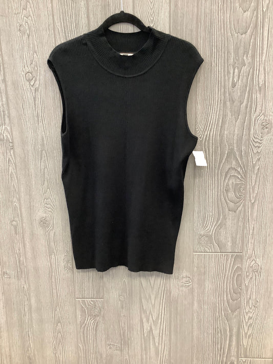 Vest Sweater By Cato In Black, Size: 3x