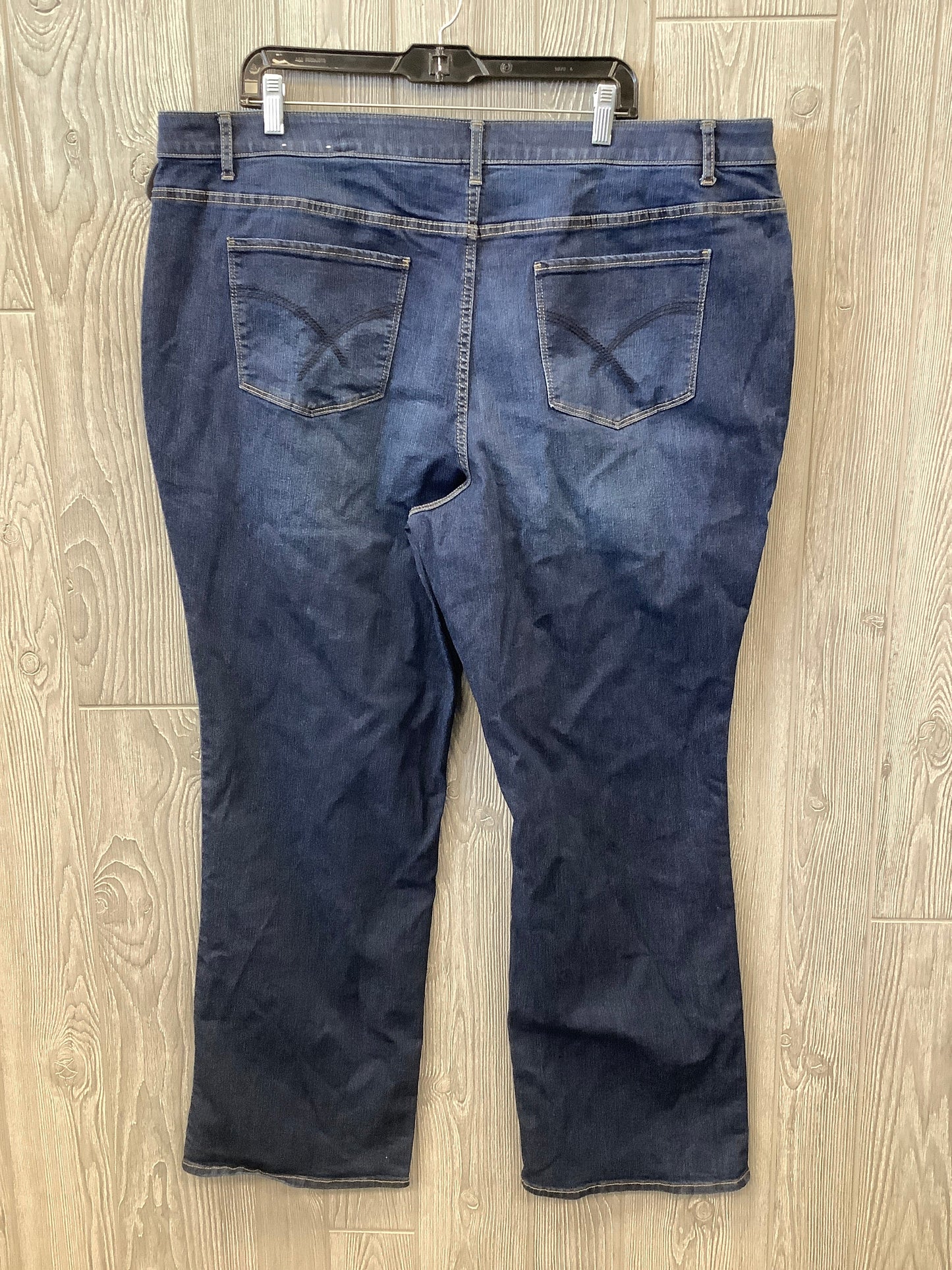 Jeans Straight By Cj Banks In Blue Denim, Size: 22