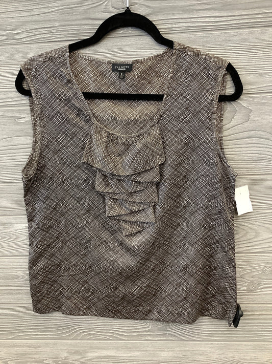 Top Sleeveless By Talbots In Brown, Size: M