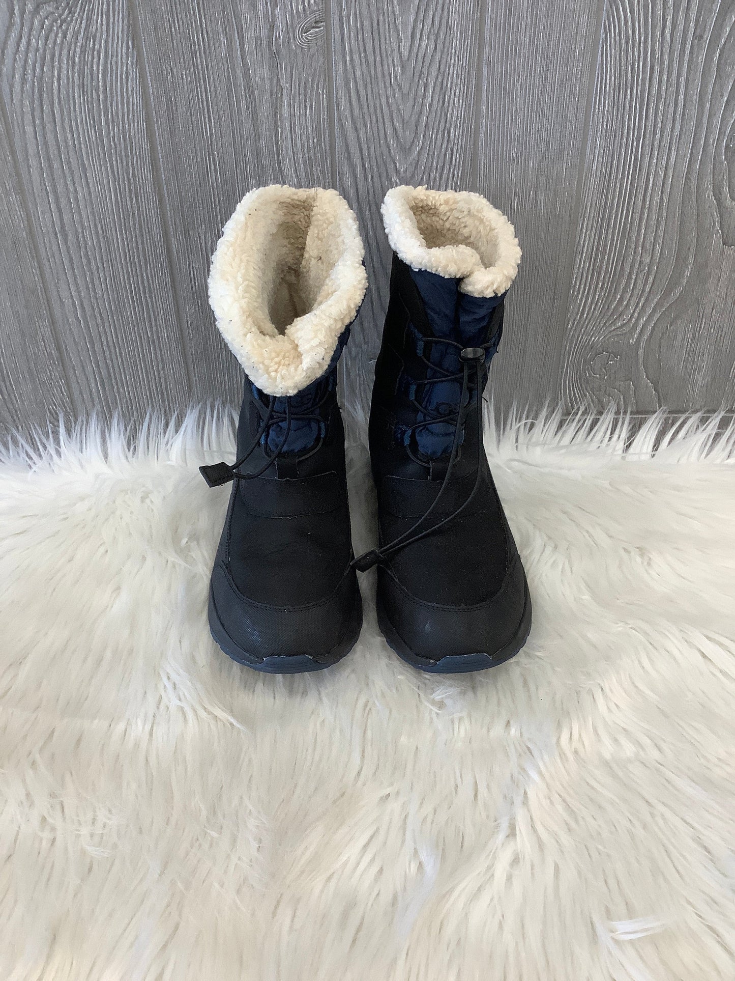 Boots Snow By Ugg In Black & Blue, Size: 6