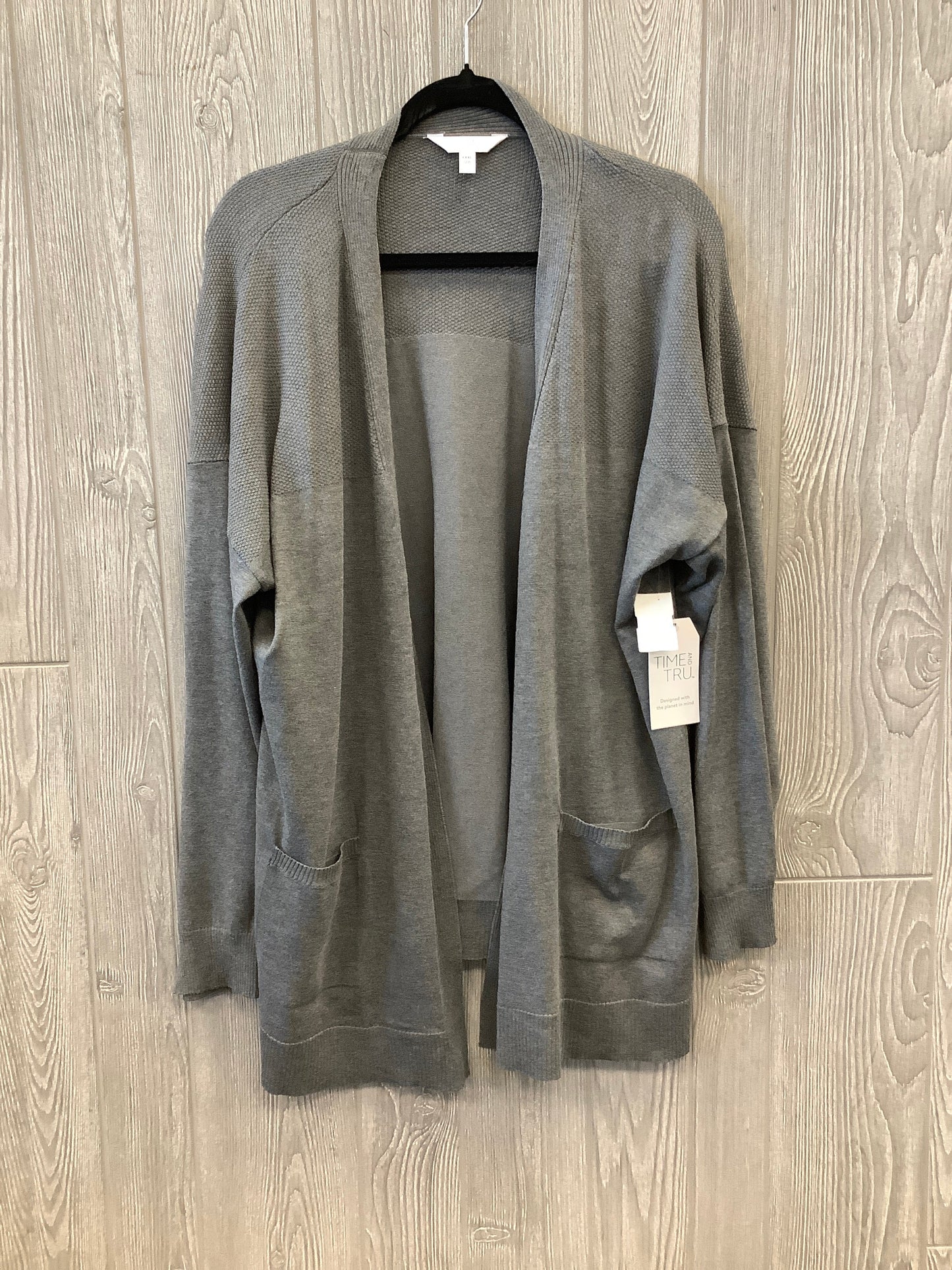 Cardigan By Time And Tru In Grey, Size: 3x