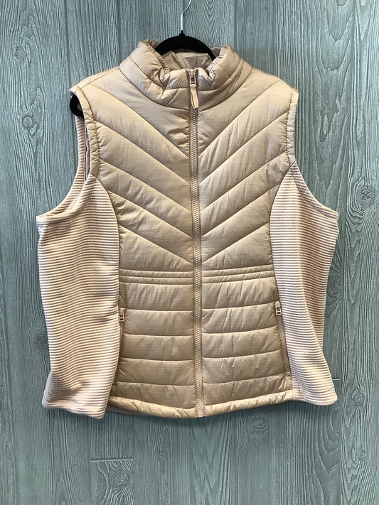 Vest Puffer & Quilted By Maurices In Beige, Size: 3x