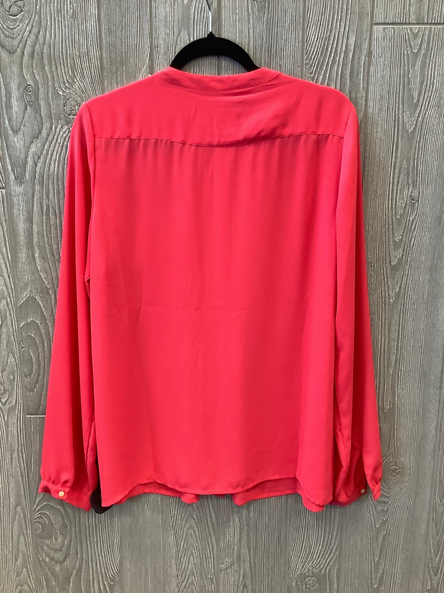 Top Long Sleeve By Banana Republic In Pink, Size: M