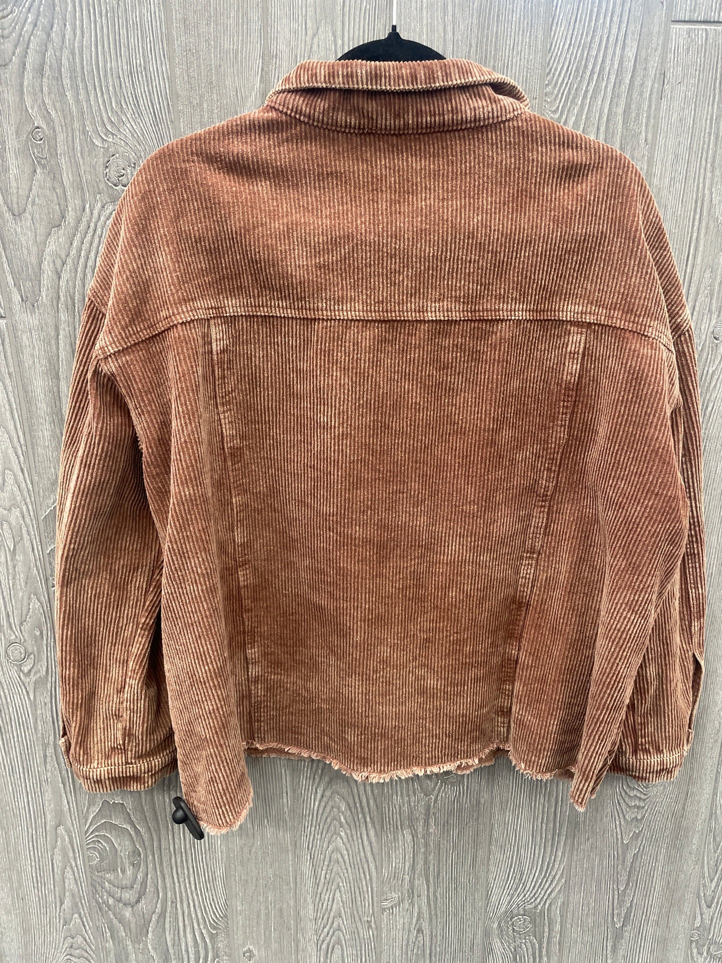 Jacket Shirt By She + Sky In Brown, Size: Xl