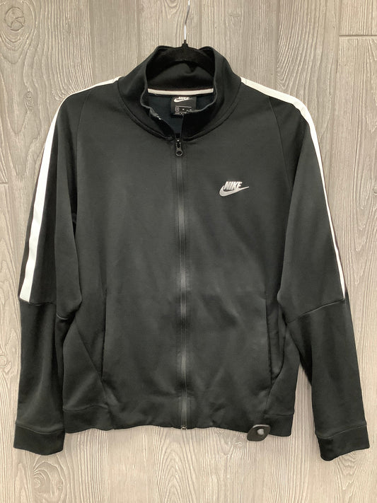 Athletic Jacket By Nike In Black, Size: M