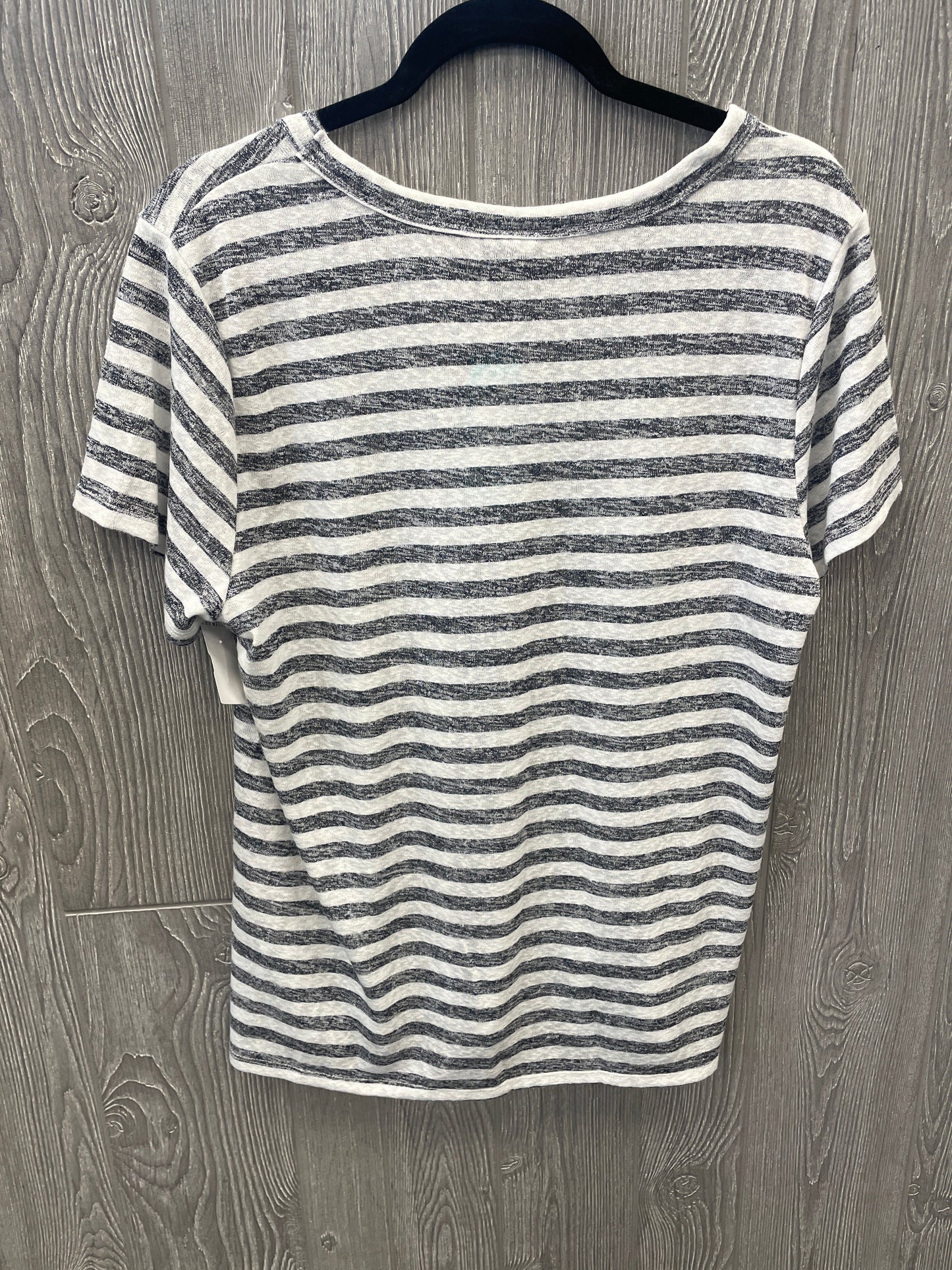 Top Short Sleeve By Bobeau In Striped Pattern, Size: Xl