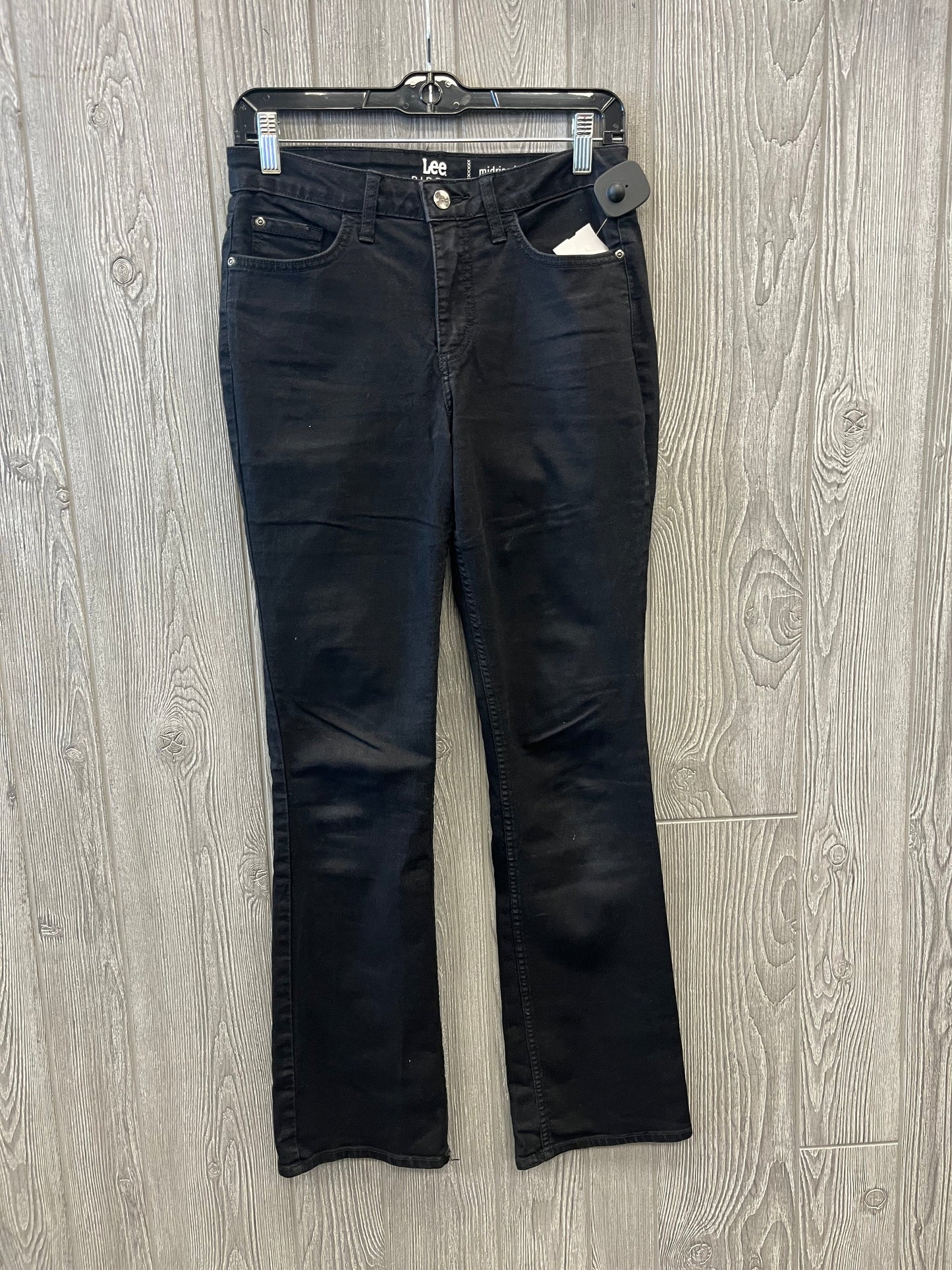 Jeans Boot Cut By Lee In Black Denim, Size: 4