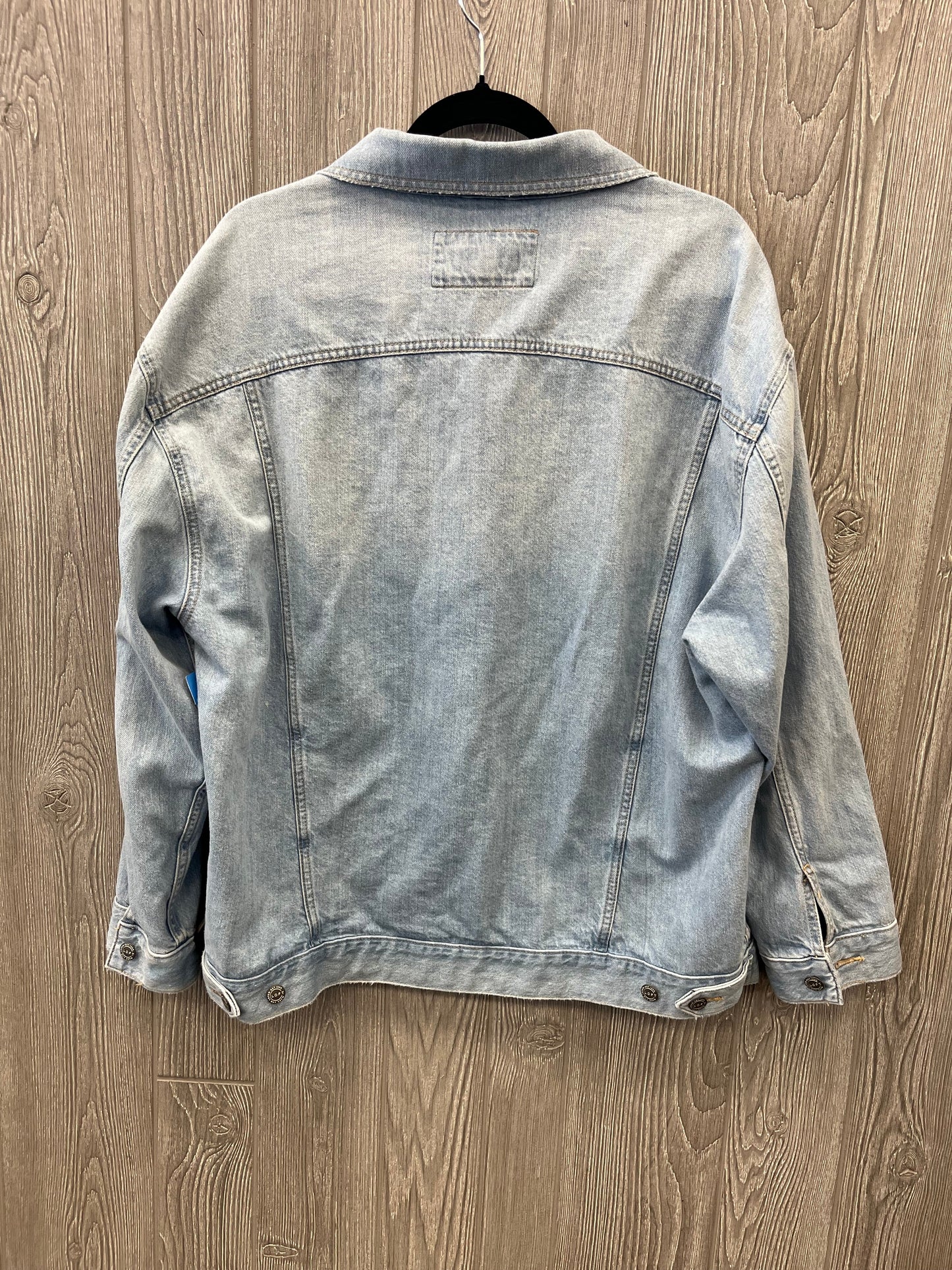 Jacket Denim By Loft In Blue Denim, Size: L