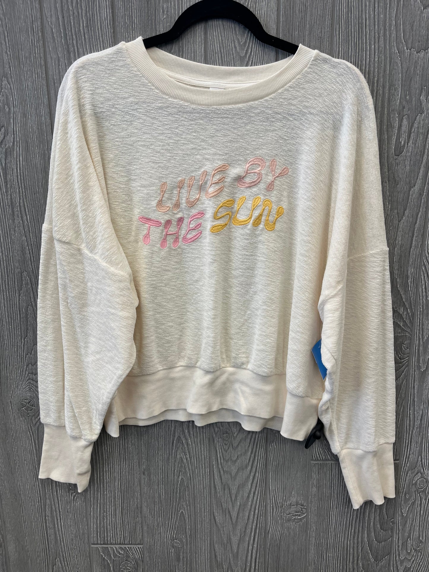 Top Long Sleeve By Old Navy In Cream, Size: Xl