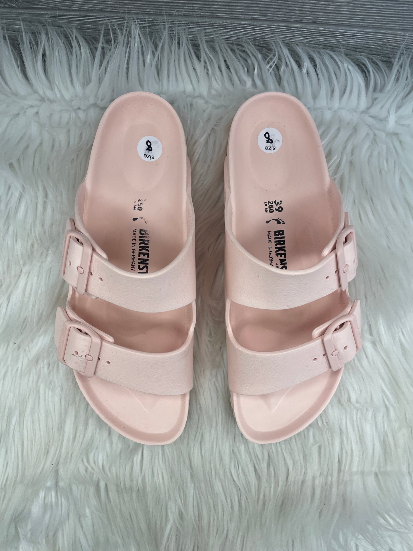 Sandals Flats By Birkenstock In Pink, Size: 8