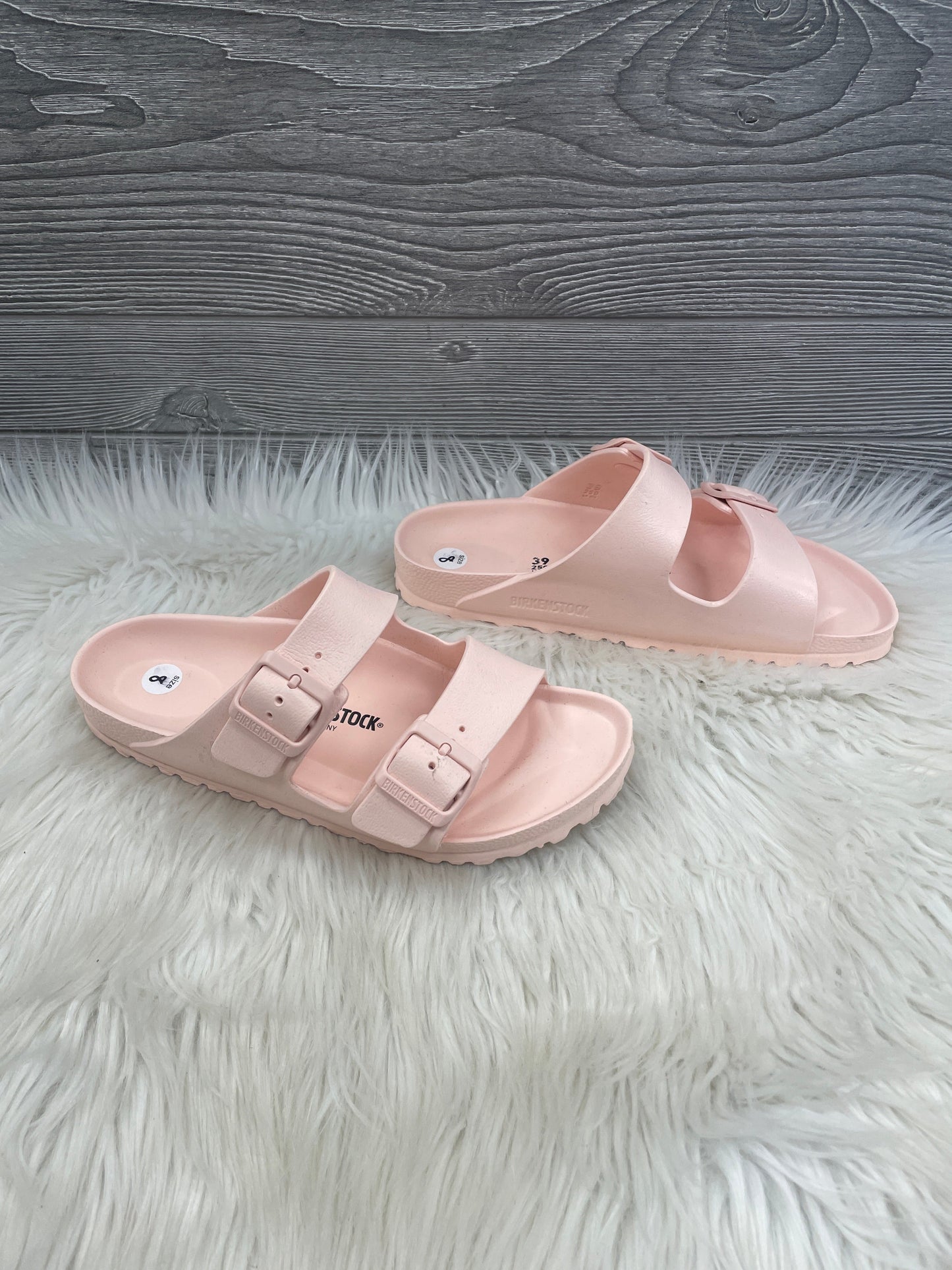 Sandals Flats By Birkenstock In Pink, Size: 8