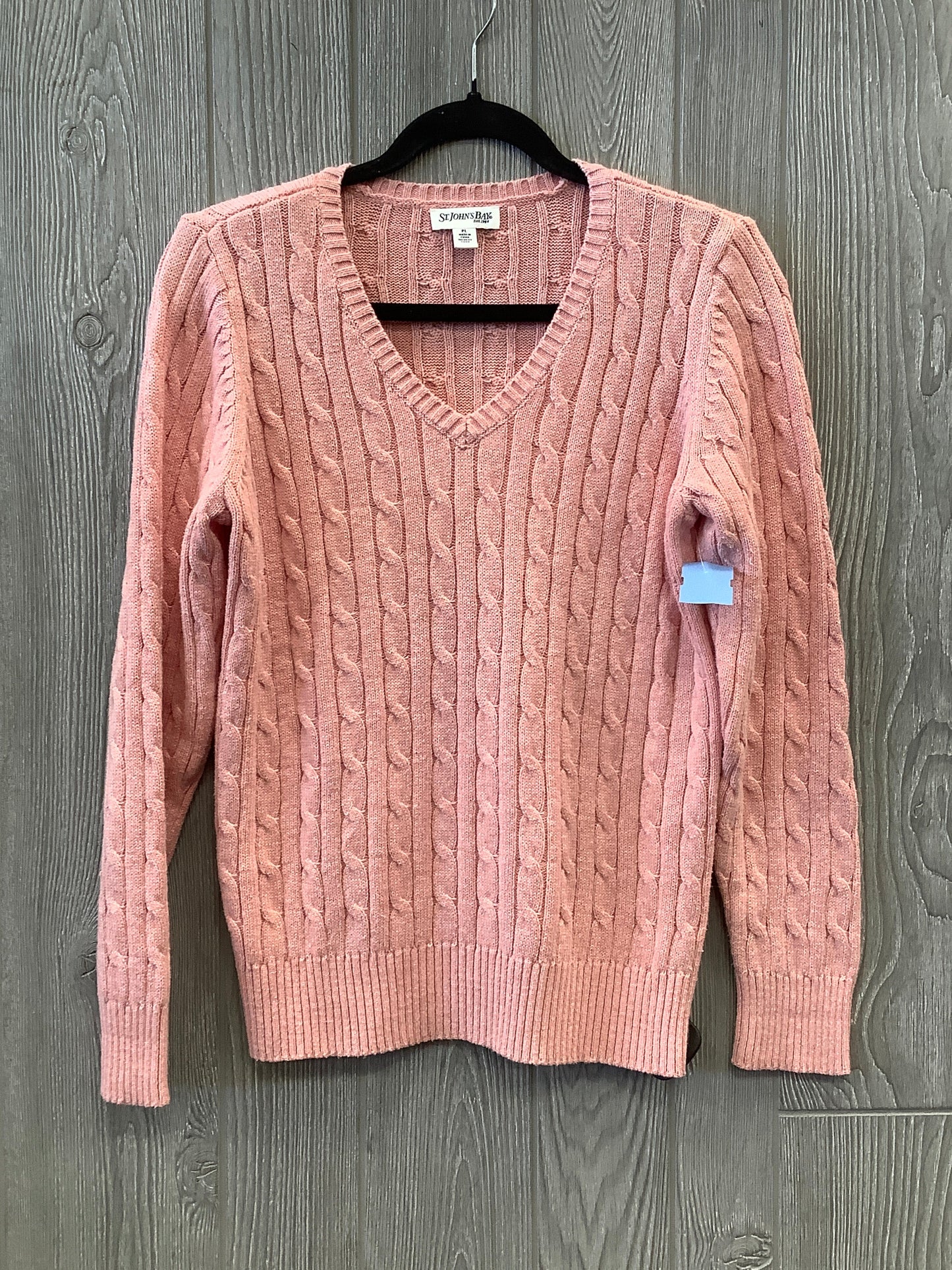 Sweater By St Johns Bay In Pink, Size: Lp