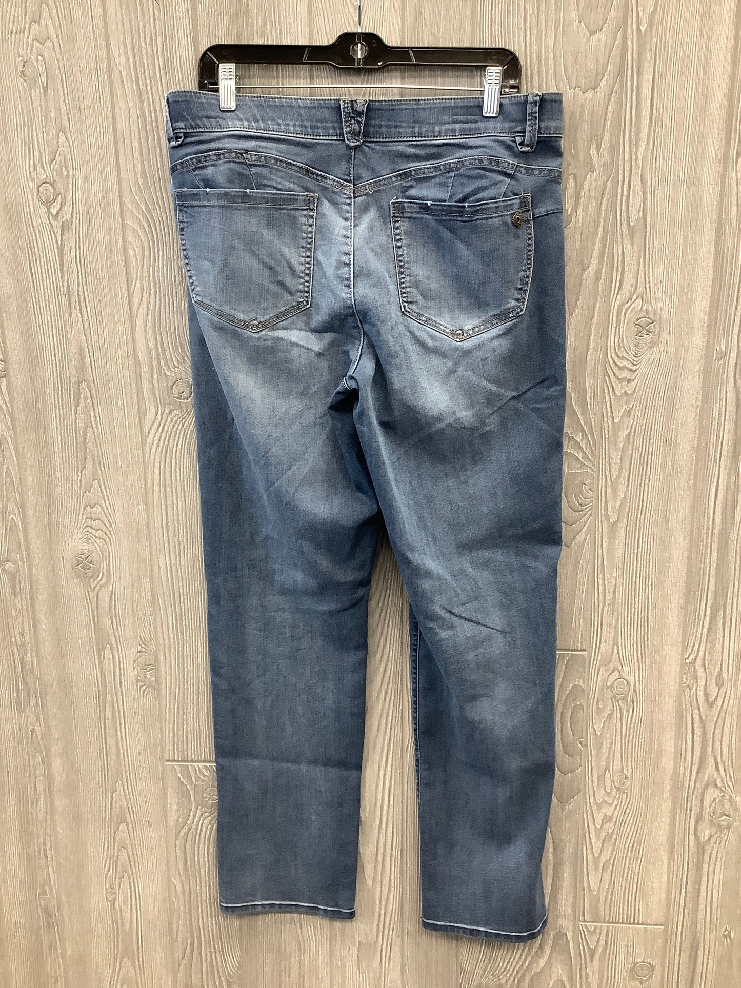 Jeans Straight By Democracy In Blue Denim, Size: 14