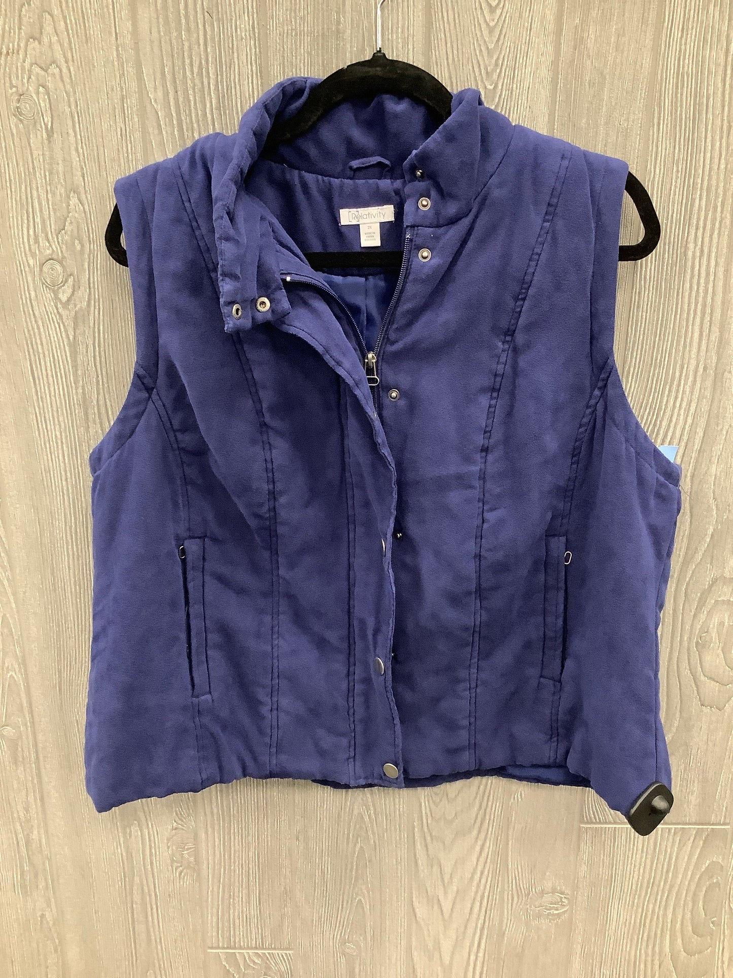 Vest Other By Relativity In Blue, Size: 2x