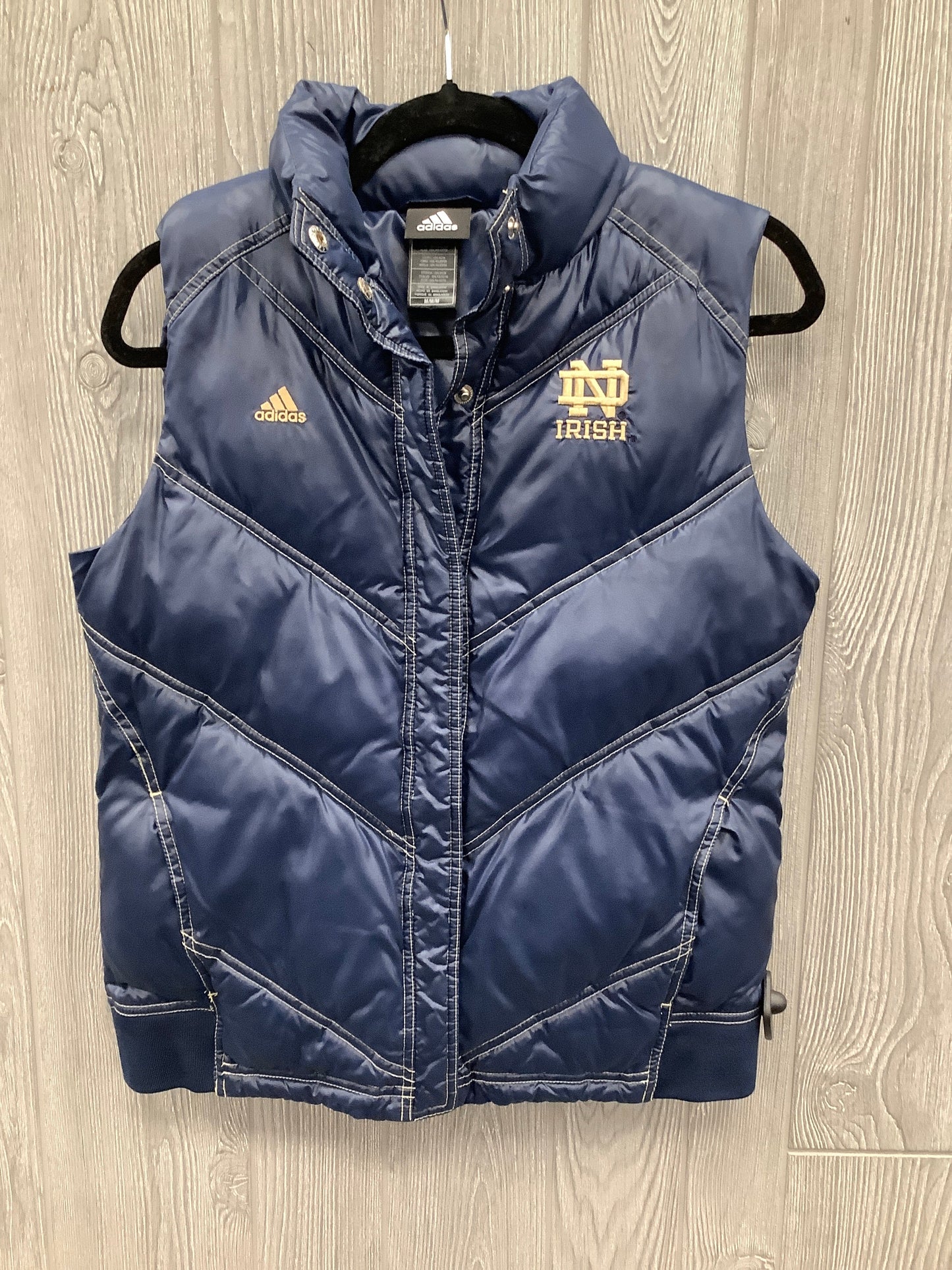 Vest Puffer & Quilted By Adidas In Navy, Size: M