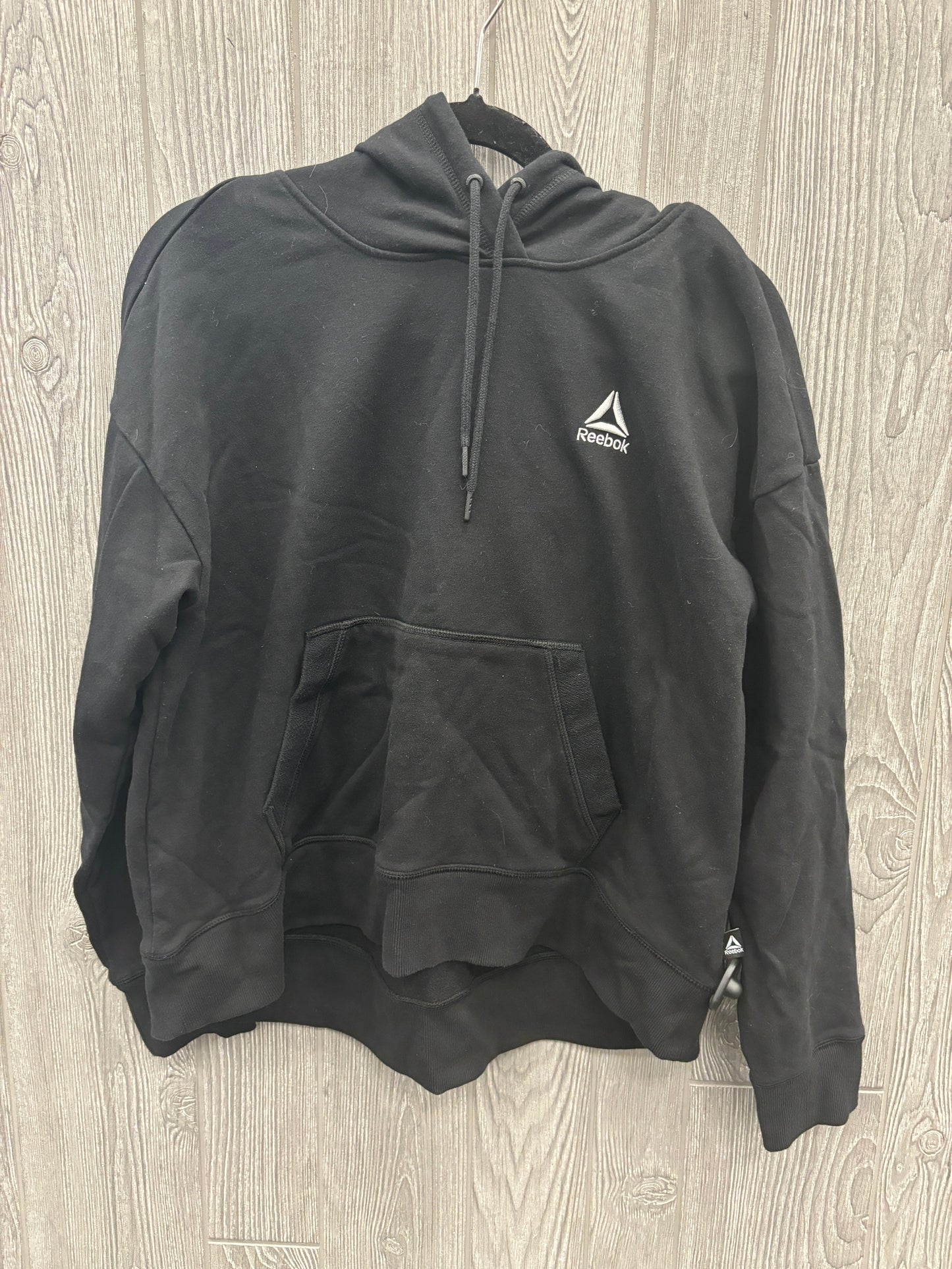 Athletic Sweatshirt Hoodie By Reebok In Black, Size: Xl