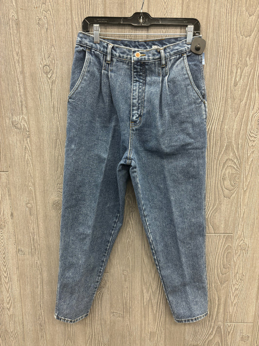 Jeans Straight By Bill Blass In Blue Denim, Size: 12p