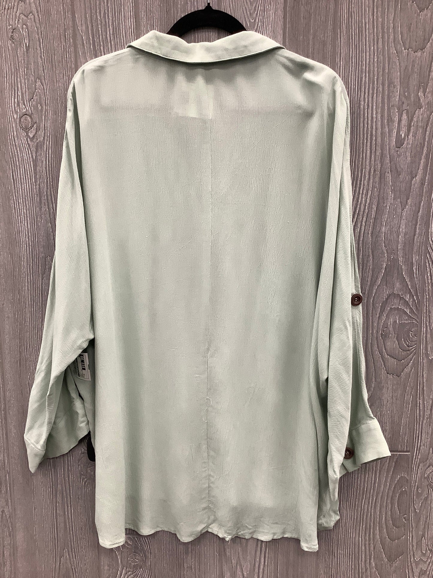 Top Long Sleeve By Clothes Mentor In Green, Size: 2x