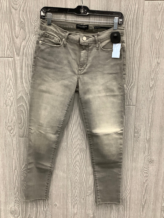 Jeans Skinny By Banana Republic In Grey Denim, Size: 6p